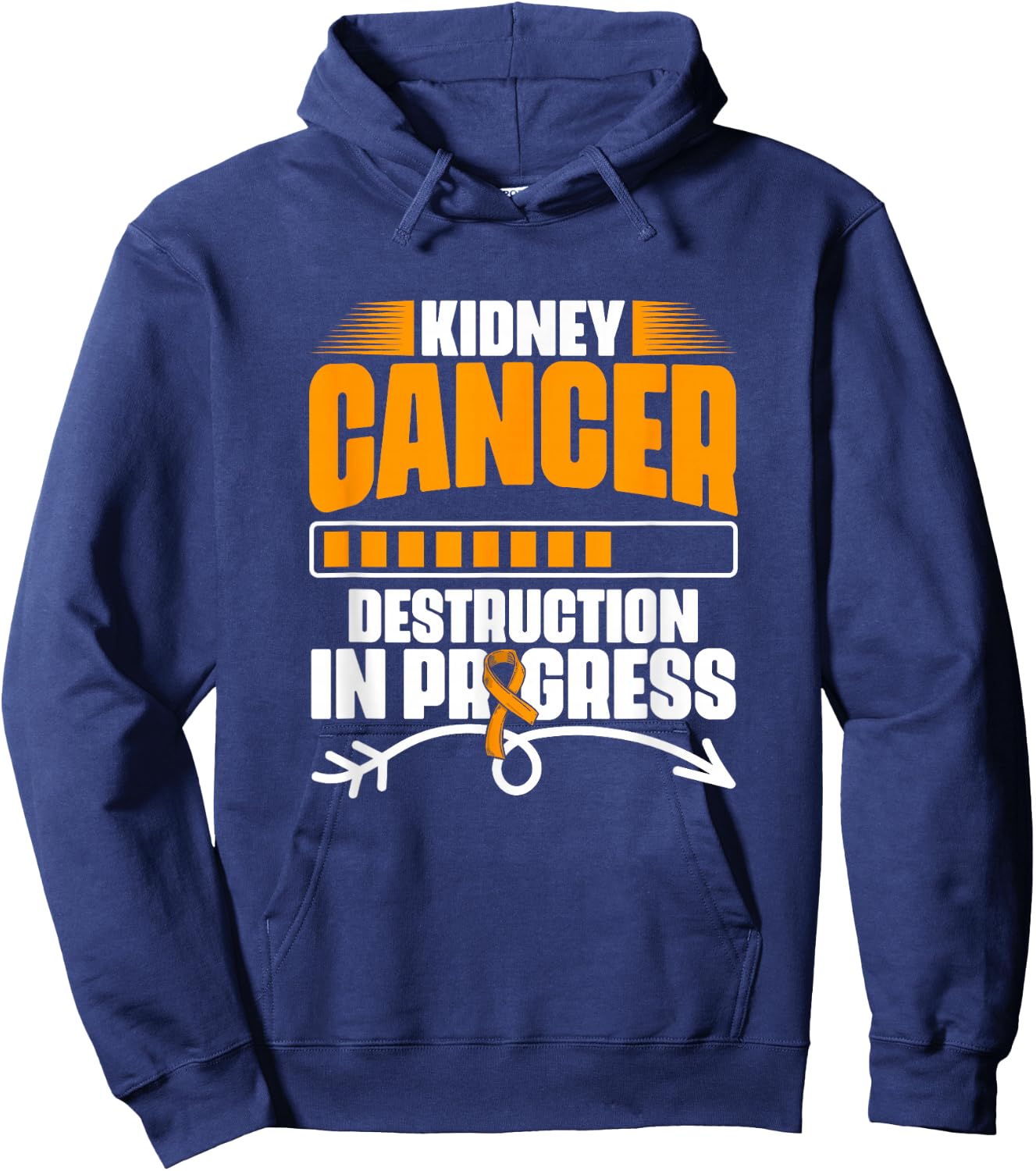 Kidney Cancer Destruction Support Kidney Cancer Survivor Hoodie - Hoodie | Navy