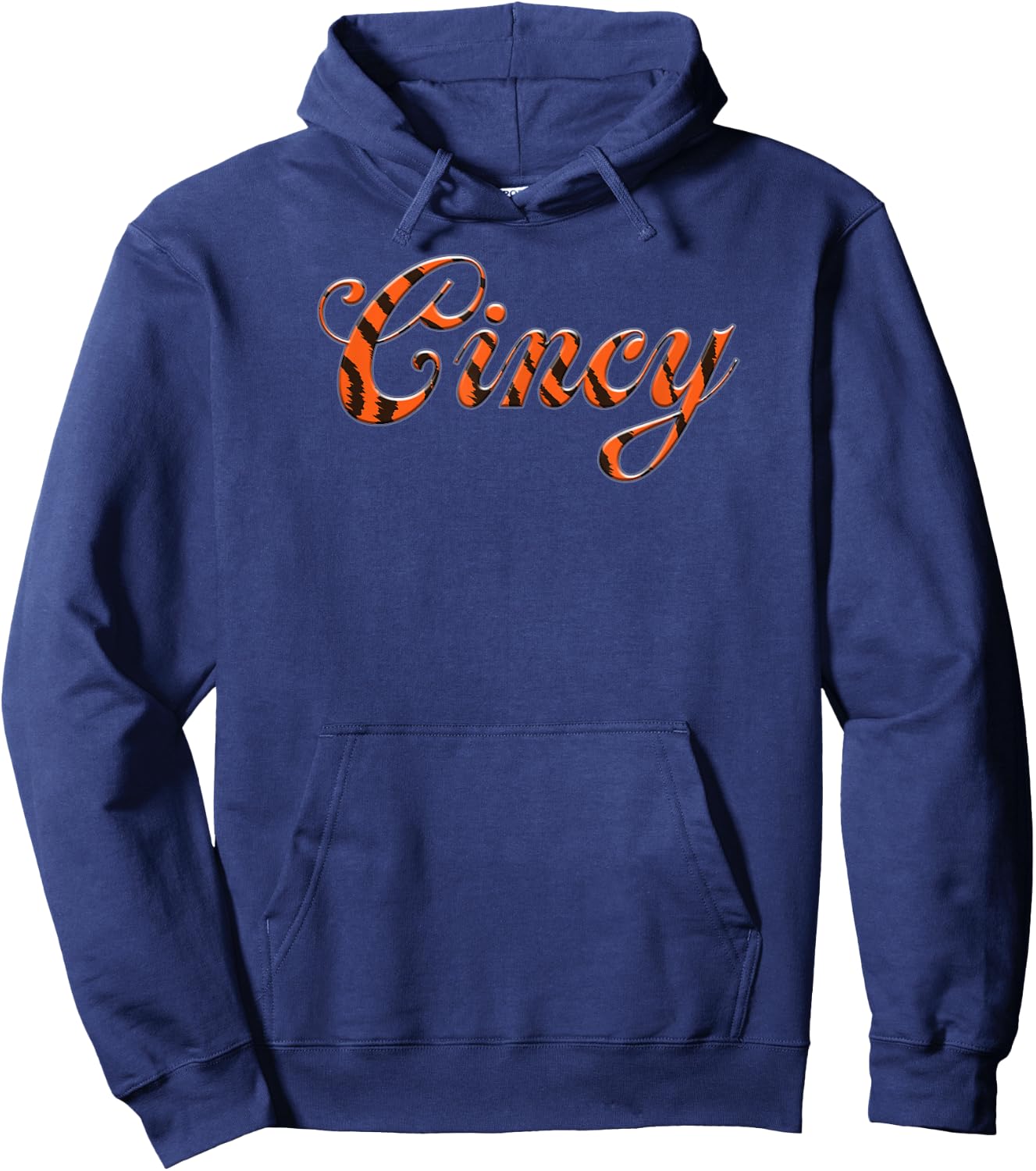 Cincy Bengal Stripes Hoodie - Hoodie | Navy
