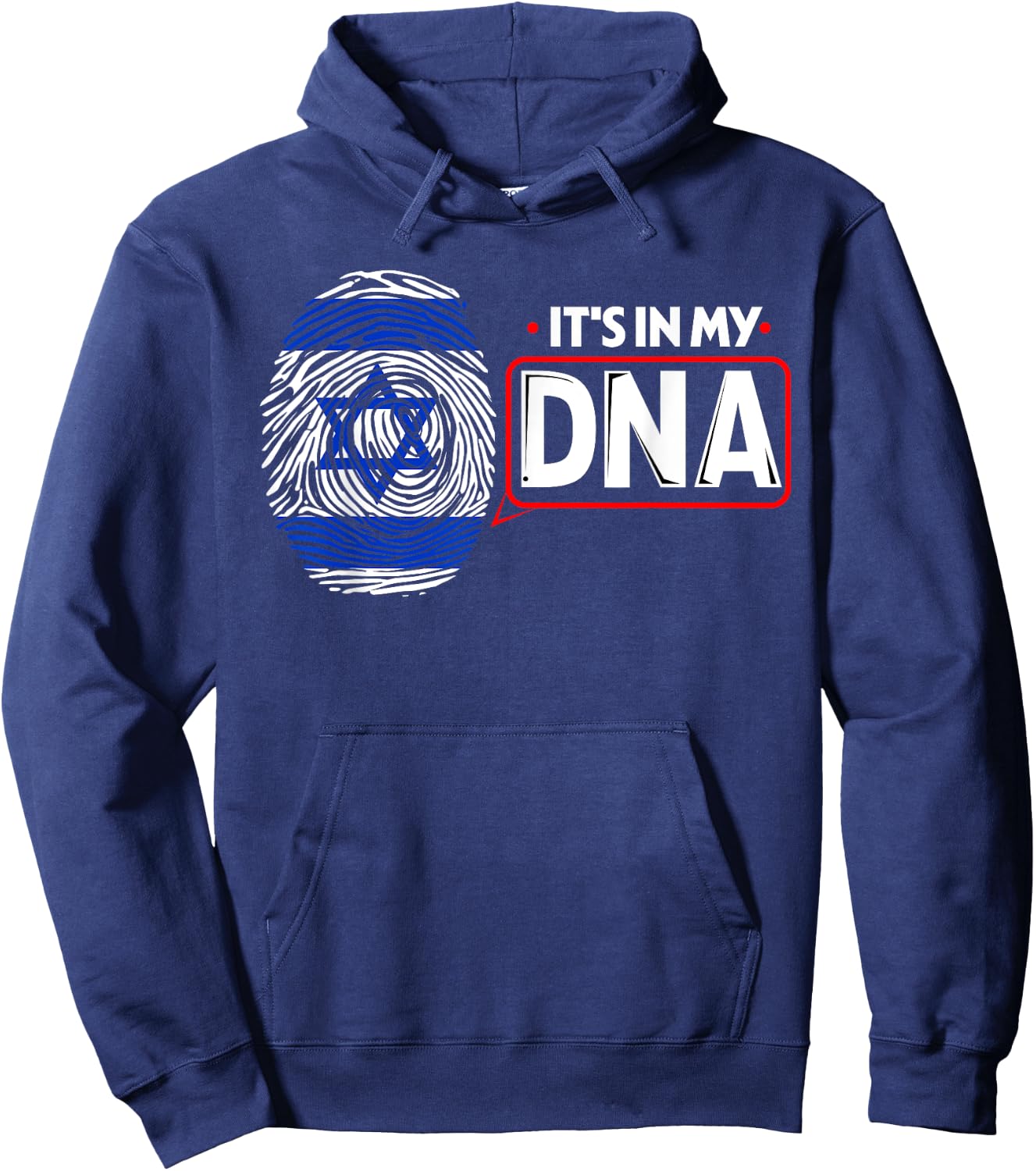 Its In My DNA National Flag Israeli Patriotic Israel Men Hoodie - Hoodie | Navy