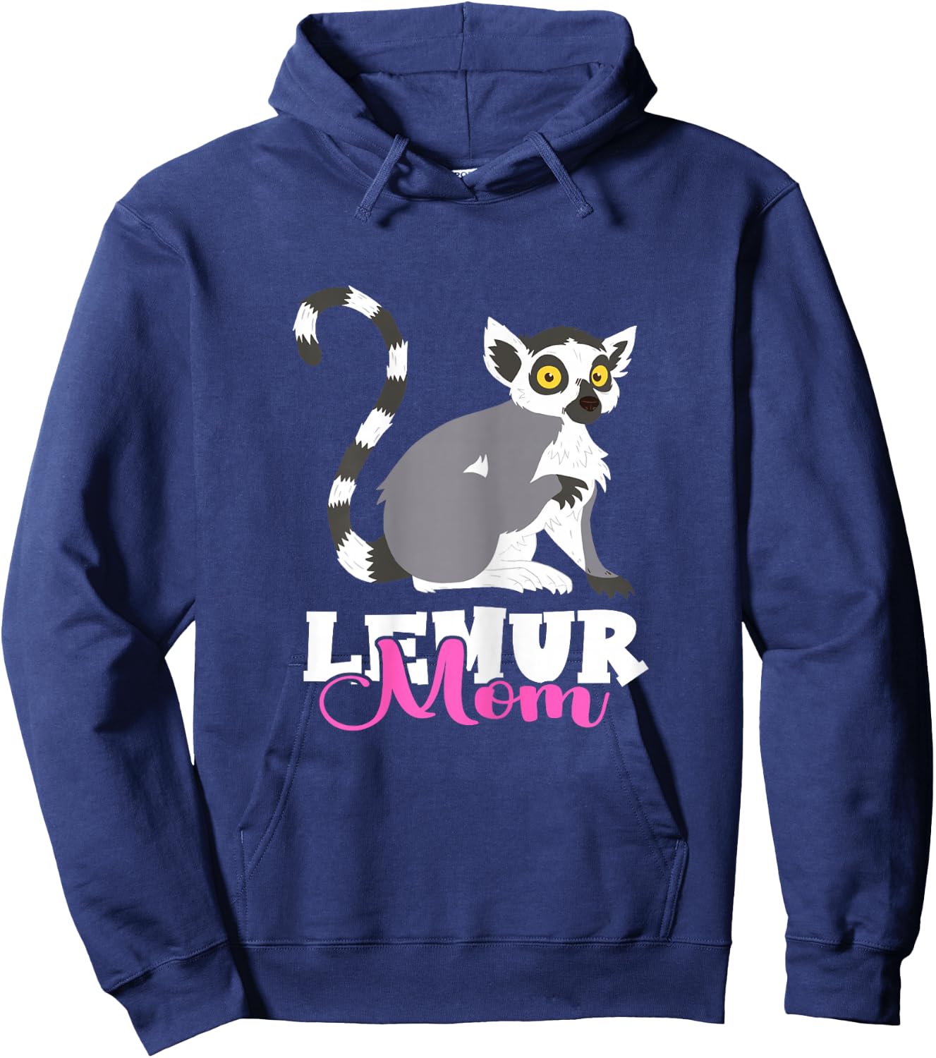 Cute Lemur Monkey Funny Lemur Lover Madagascar Lemur Mom Hoodie - Hoodie | Navy