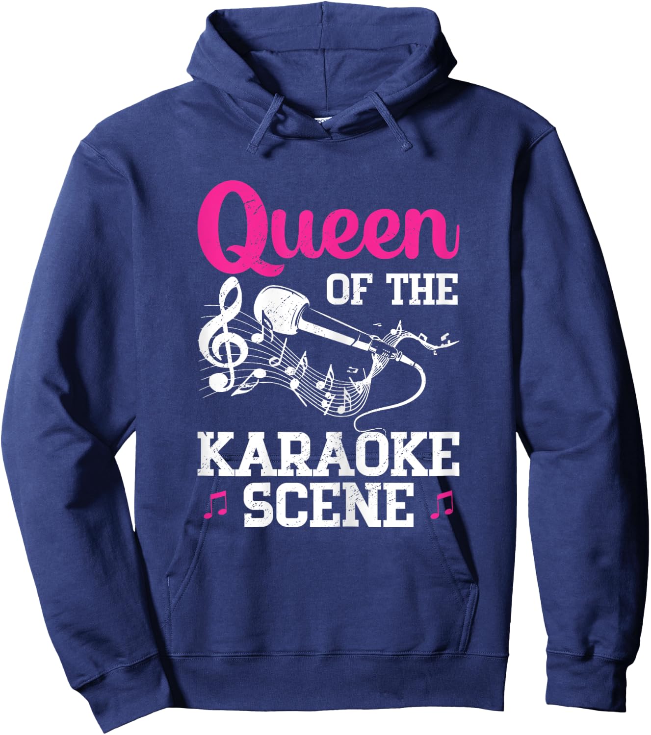 Funny Karaoke Queen Hoodie - Hoodie | Navy