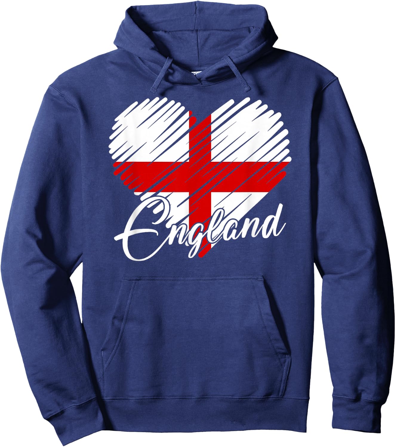 English Football Shirt England Flag English Soccer Gift Hoodie - Hoodie | Navy