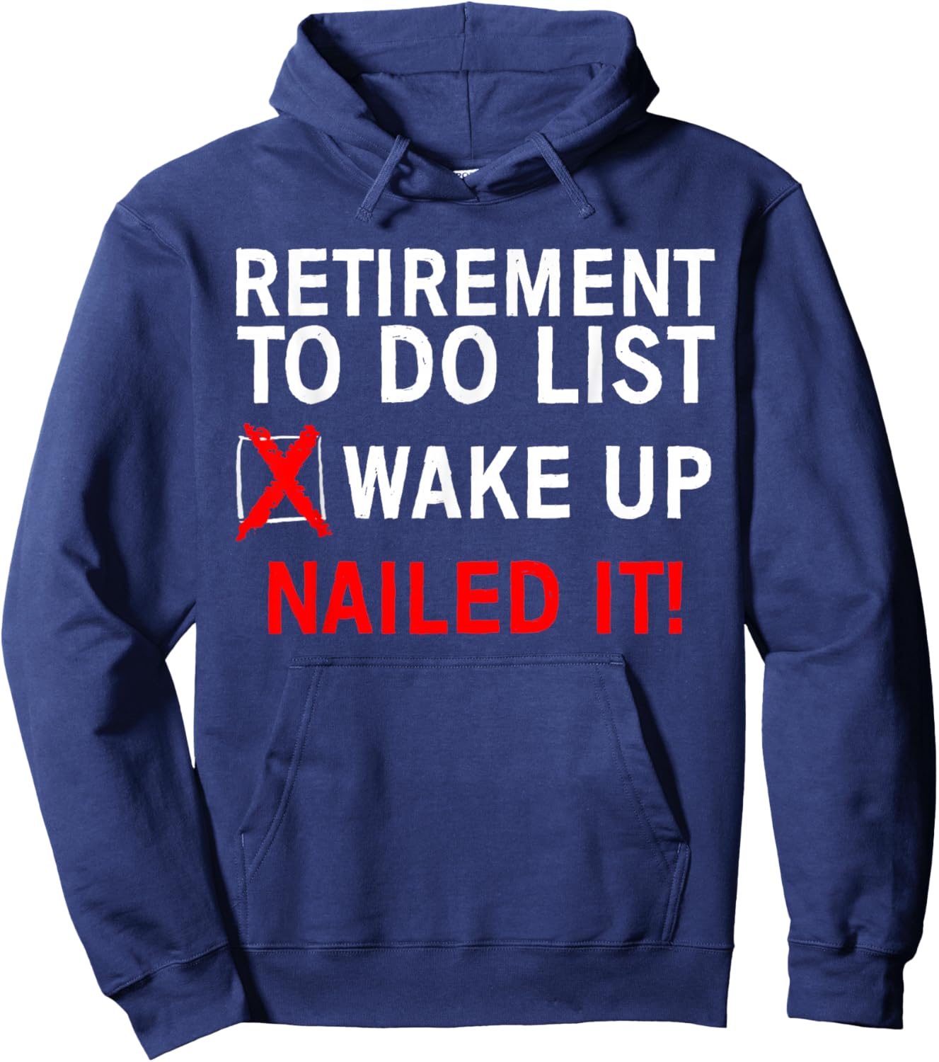 Cool Retirement Art Women Retired to Do List Retiree Small Hoodie - Hoodie | Navy