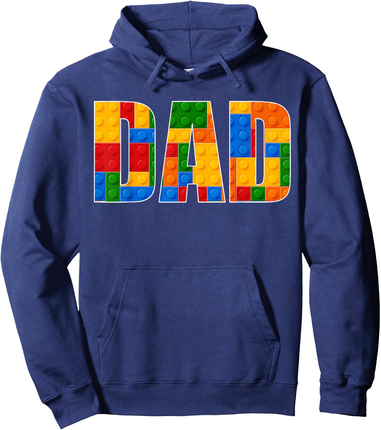 Dad Brick Builder Funny Blocks Master Builder Gifrs Boys Hoodie - Hoodie | Navy