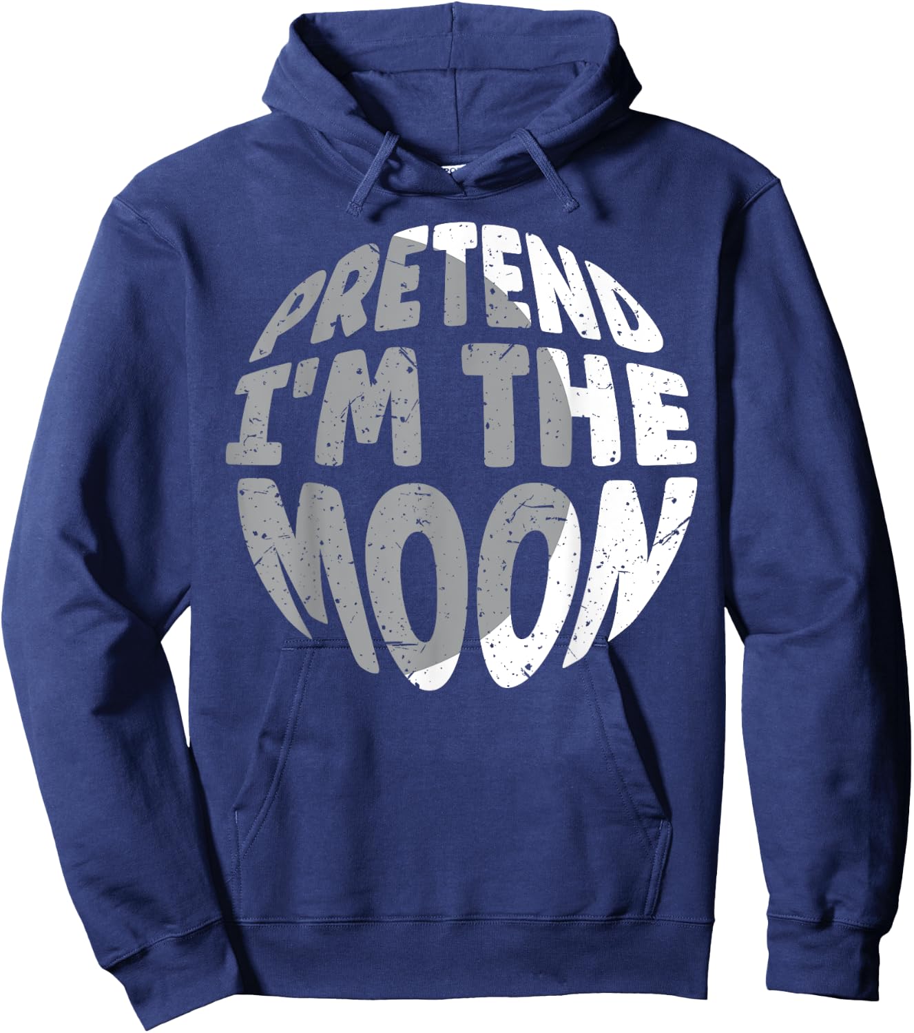 Pretend I'm The Moon Funny Lazy Matching Halloween Costume Hoodie - Hoodie | Navy