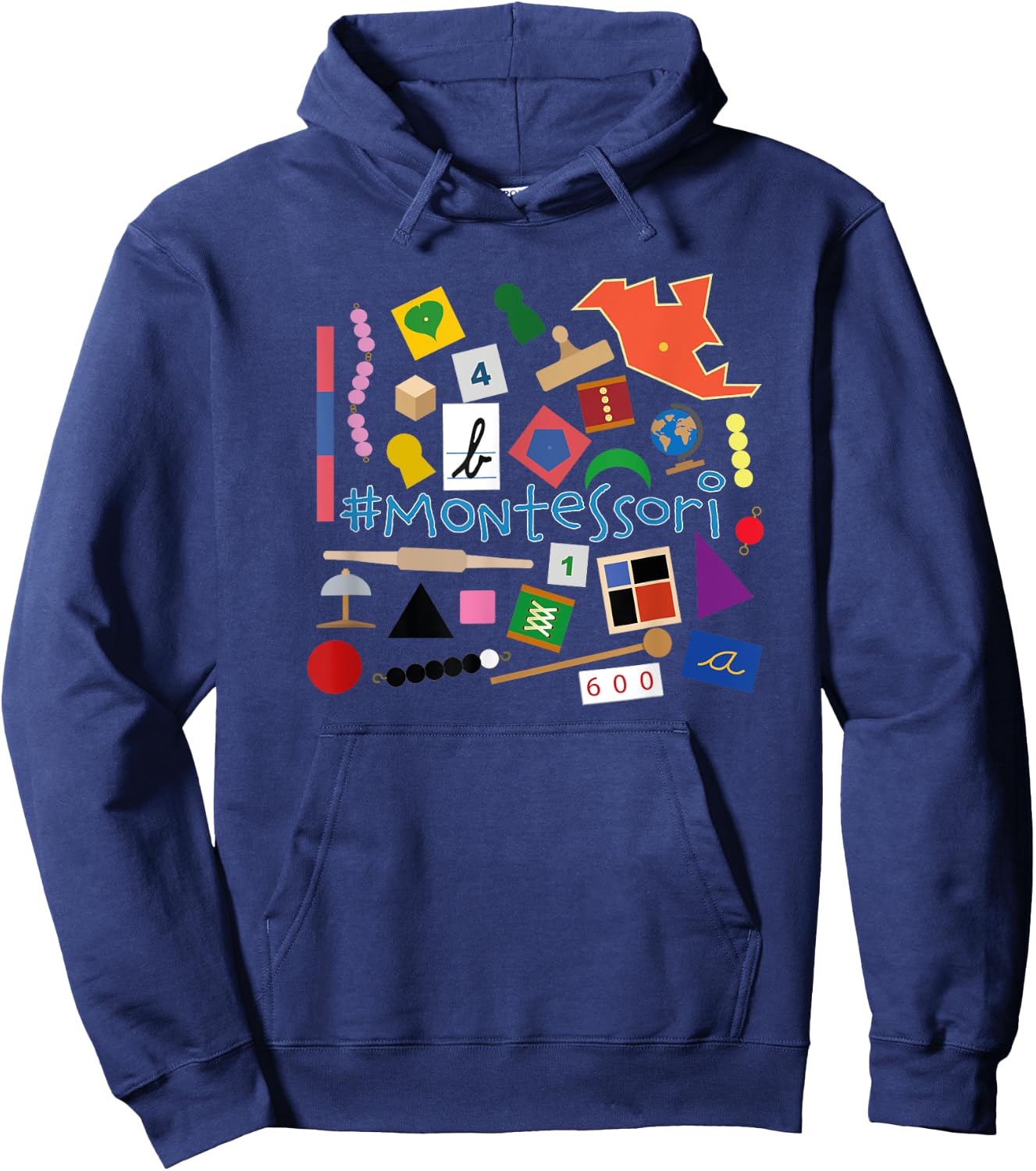 The small Montessori materials Hoodie - Hoodie | Navy