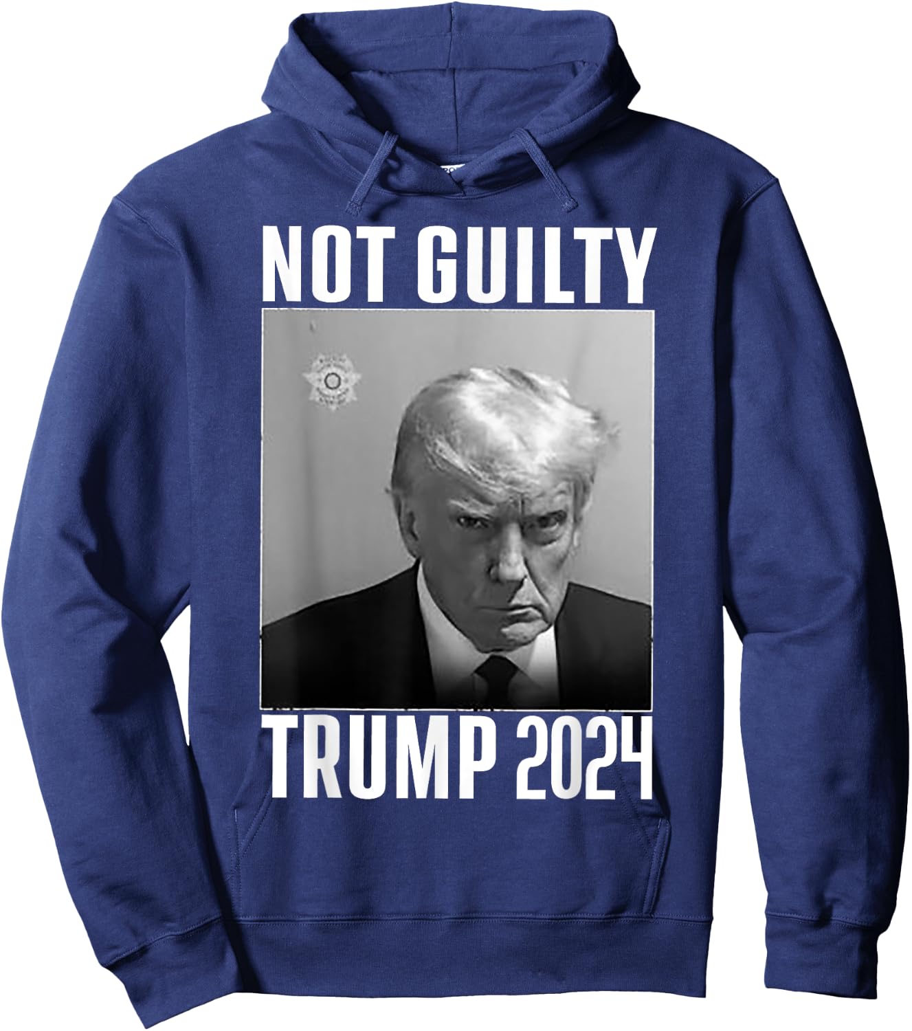Not Guilty Trump 2024 Hoodie - Hoodie | Navy