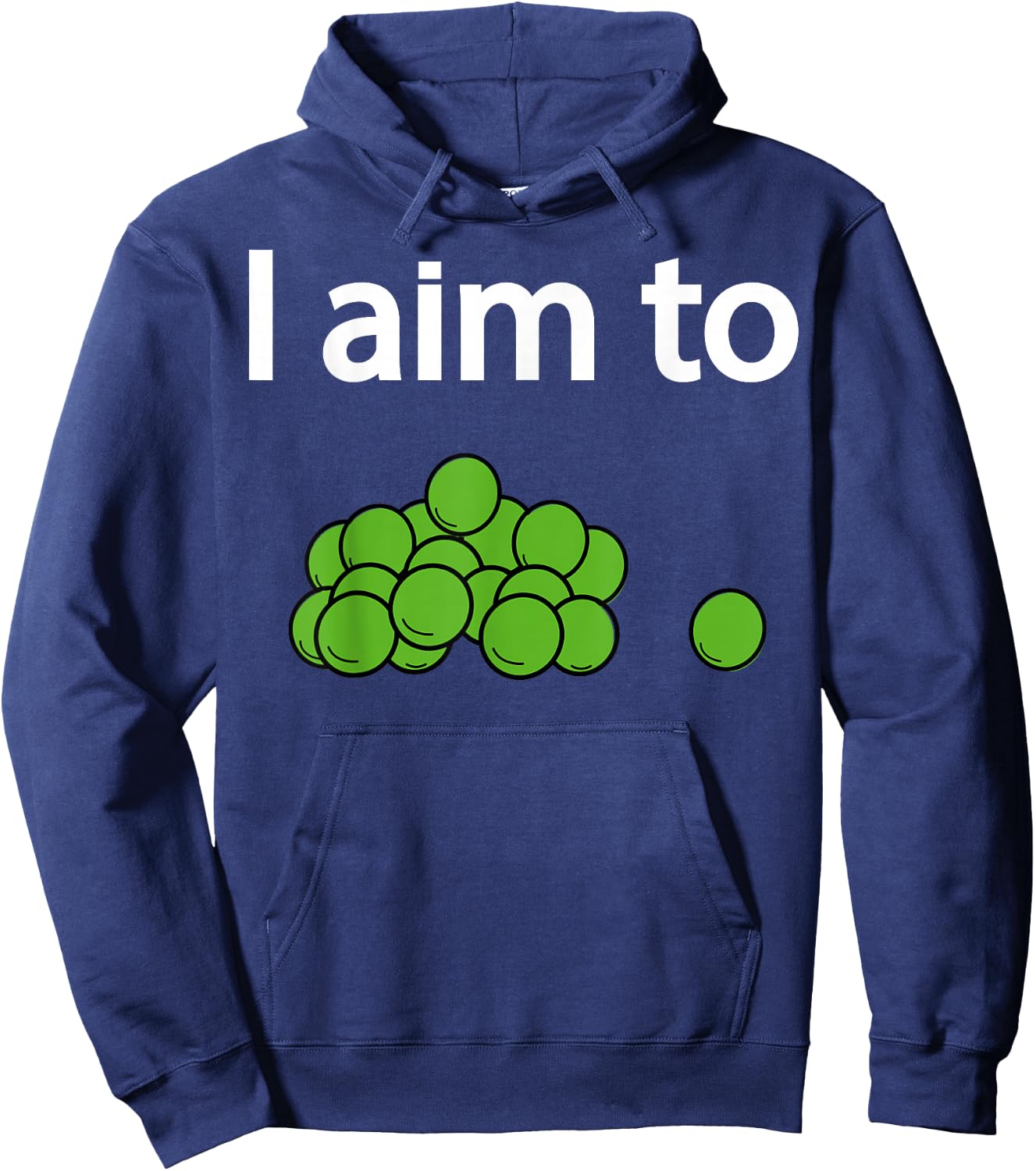 I Aim To Peas Funny Peas Hoodie - Hoodie | Navy
