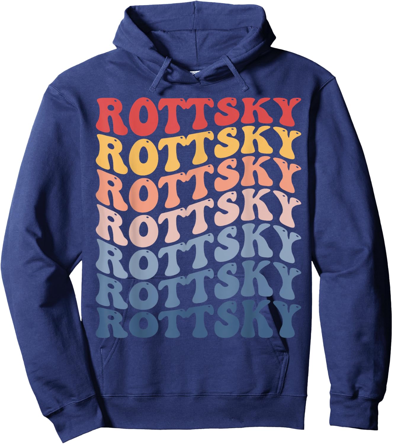Rottsky Groovy Retro Hoodie - Hoodie | Navy