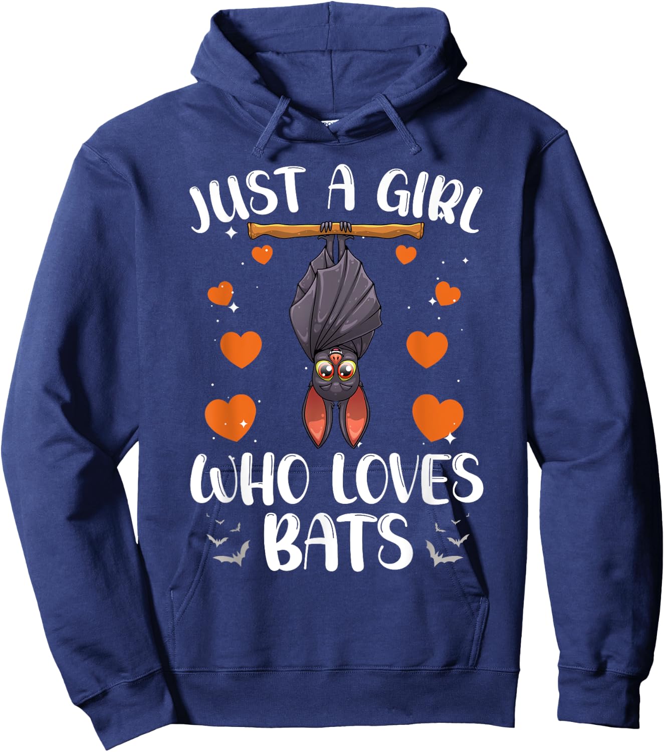 Cool Bat Girls Fruit Bat Lovers Animal Halloween Hoodie - Hoodie | Navy