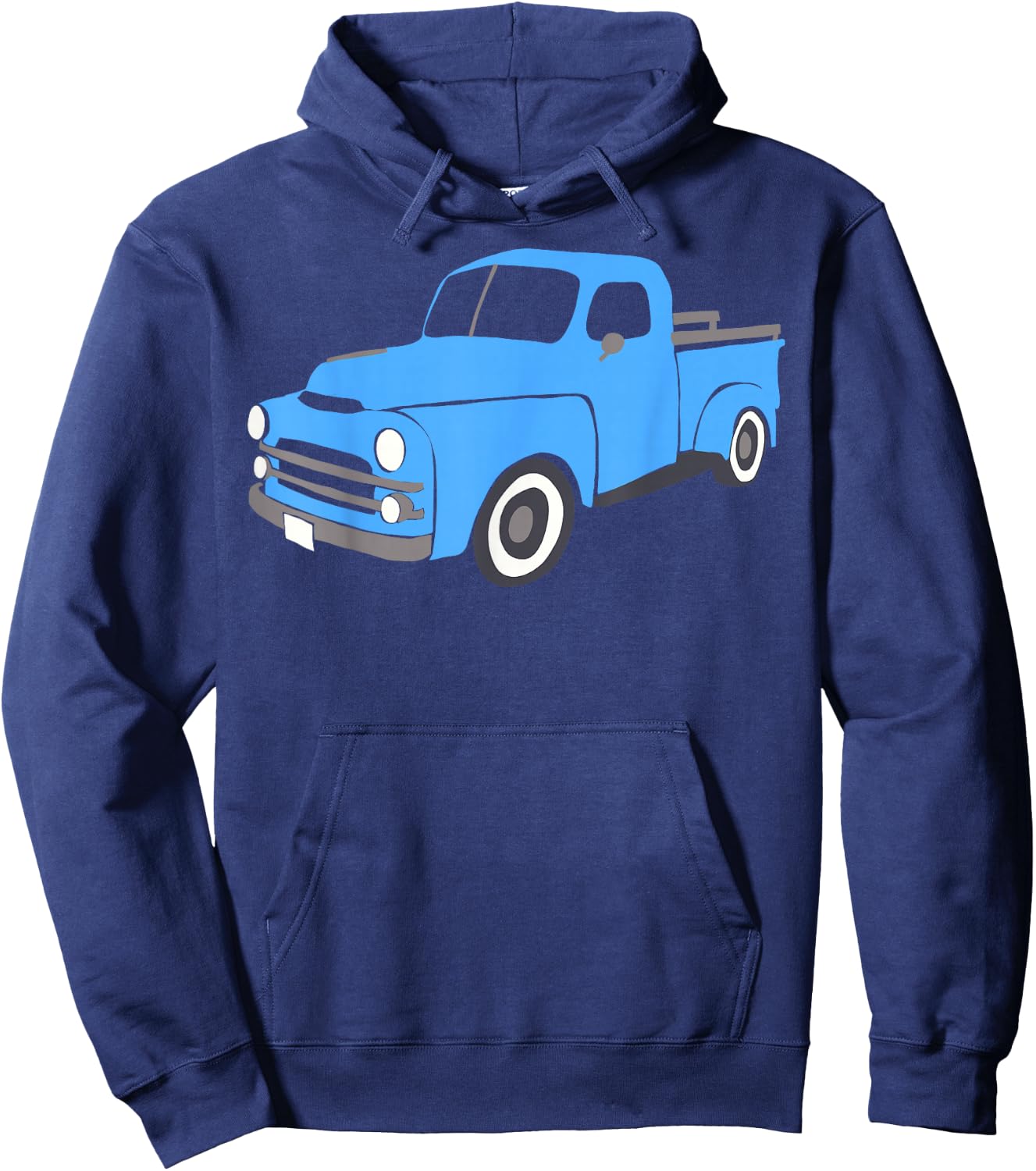 Elizabitcrusher Old Blue Truck Hoodie - Hoodie | Navy
