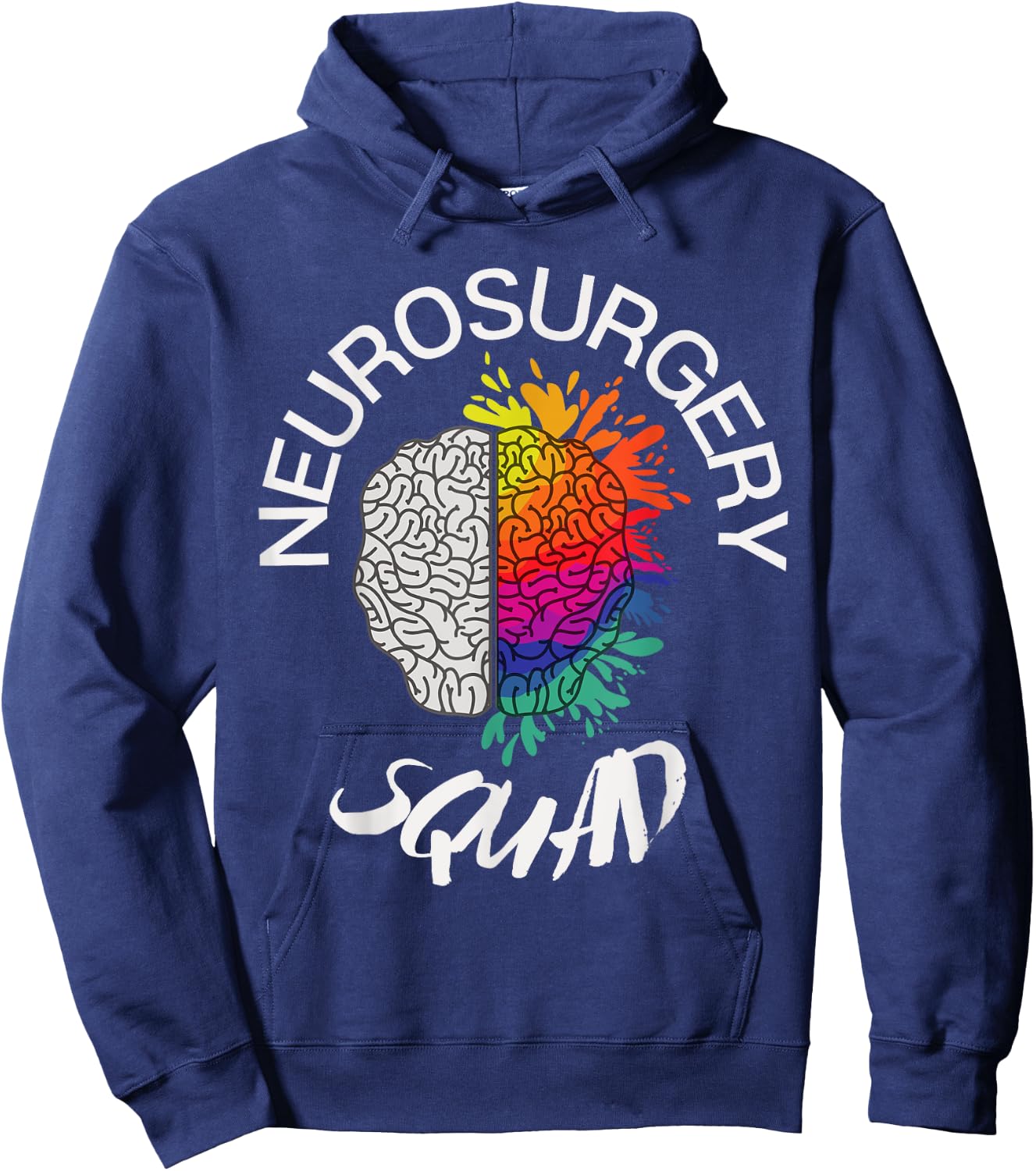 Neurosurgery Squad Funny Neurosurgeon Brain Doctor Hoodie - Hoodie | Navy