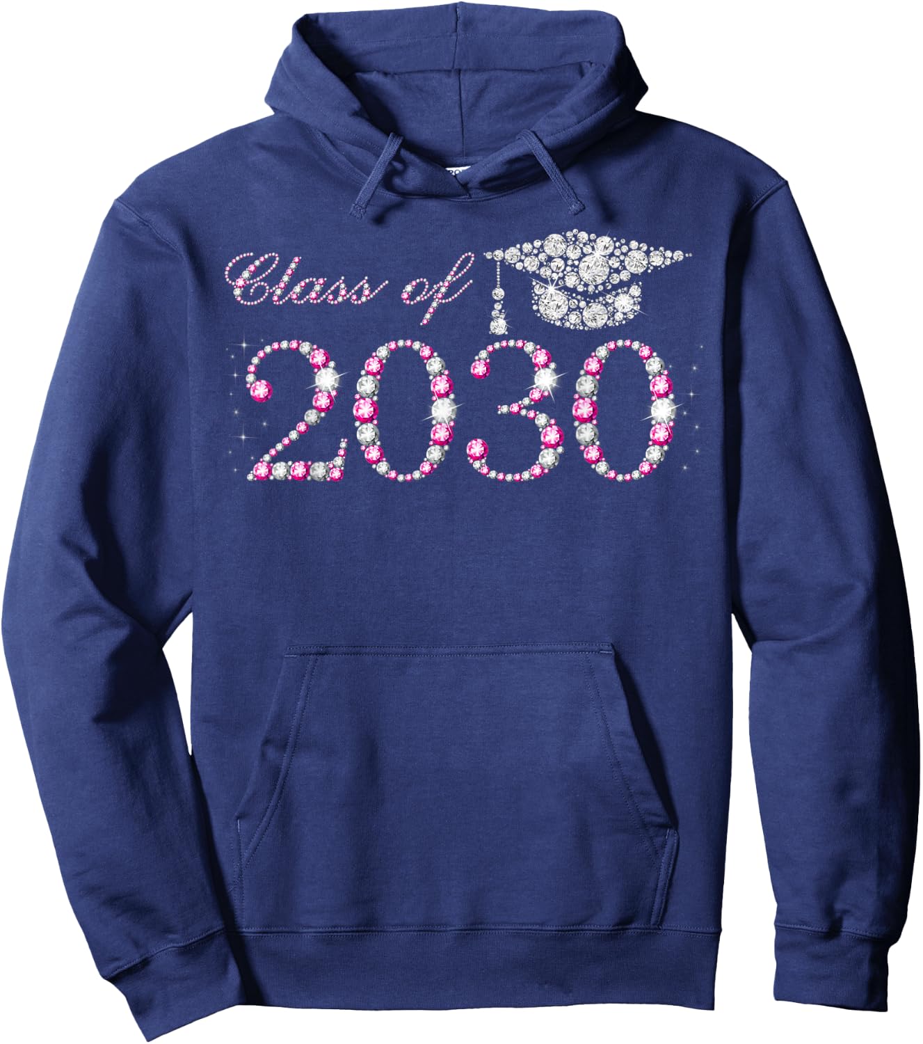 Class of 2030, Future Class of 2030, Future Graduation 2030 Hoodie - Hoodie | Navy