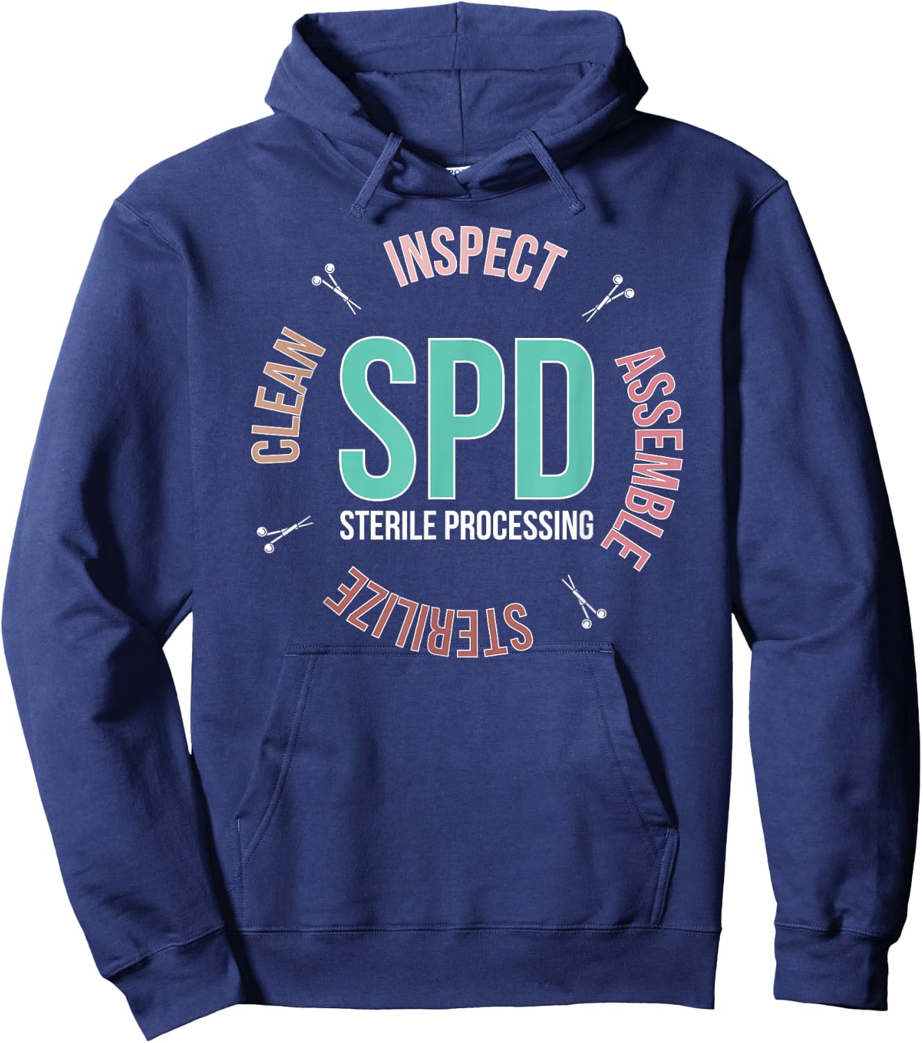 Sterile Processing Tech Sterile Processing Technician Hoodie - Hoodie | Navy