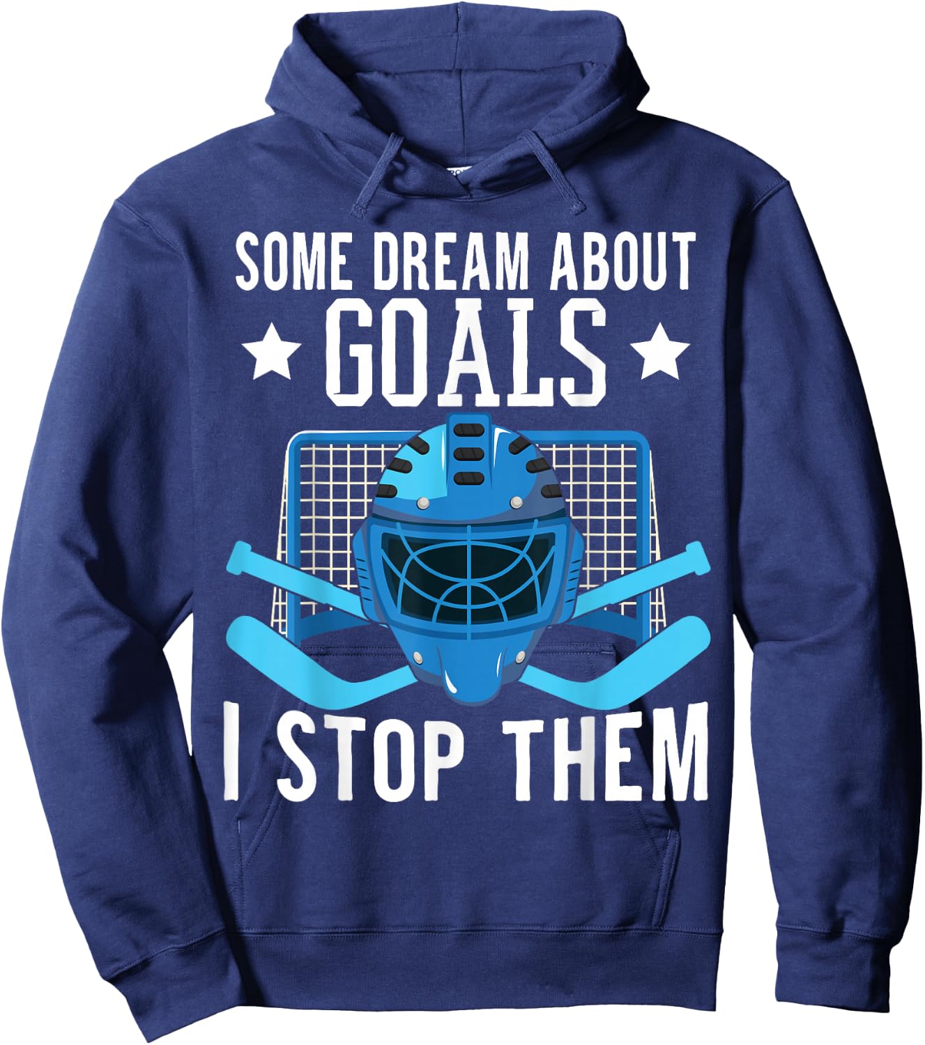 Ice Hockey Player Ice Hockey Goalie Hoodie - Hoodie | Navy