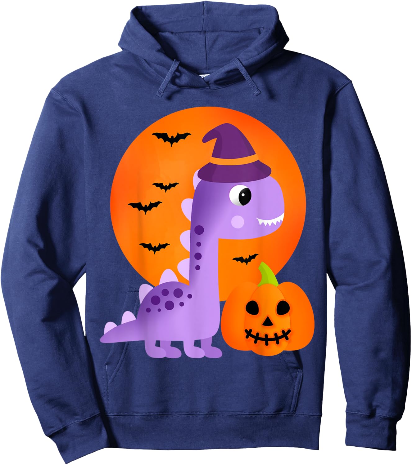 Cute Dinosaur Halloween Kids Girls Dinosaur T Rex Halloween Hoodie - Hoodie | Navy