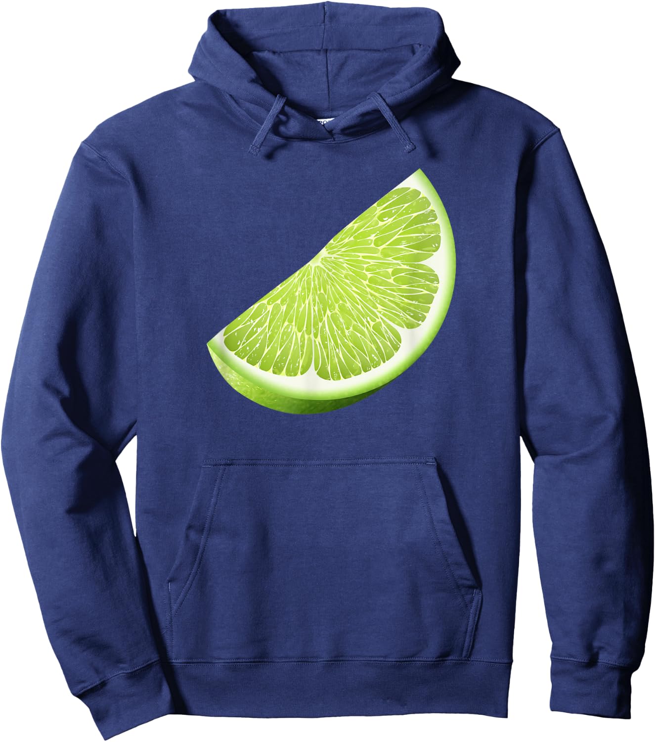 Green Lime Halloween Costume Group Funny Lime Slice Lovers Hoodie - Hoodie | Navy