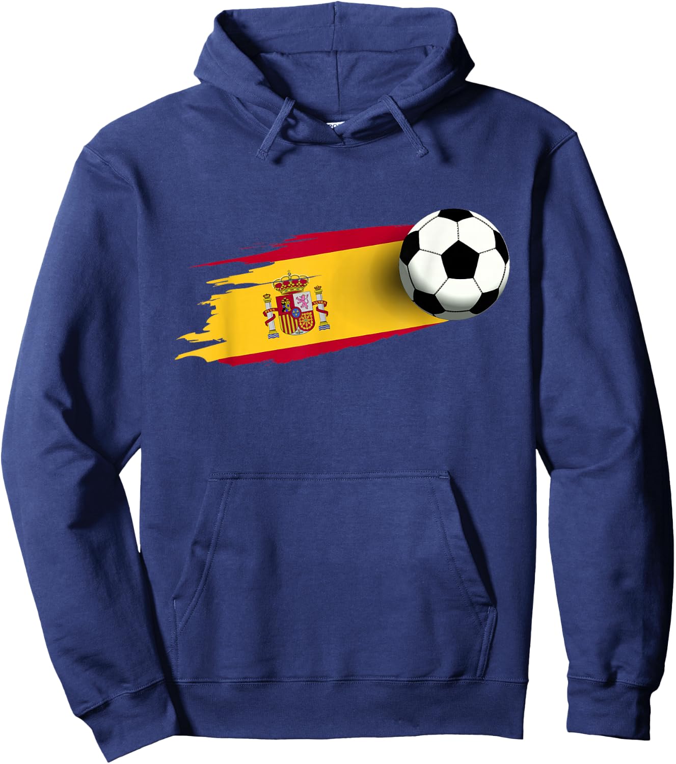 Spain Flag Jersey Spanish Soccer Team Spanish Hoodie - Hoodie | Navy