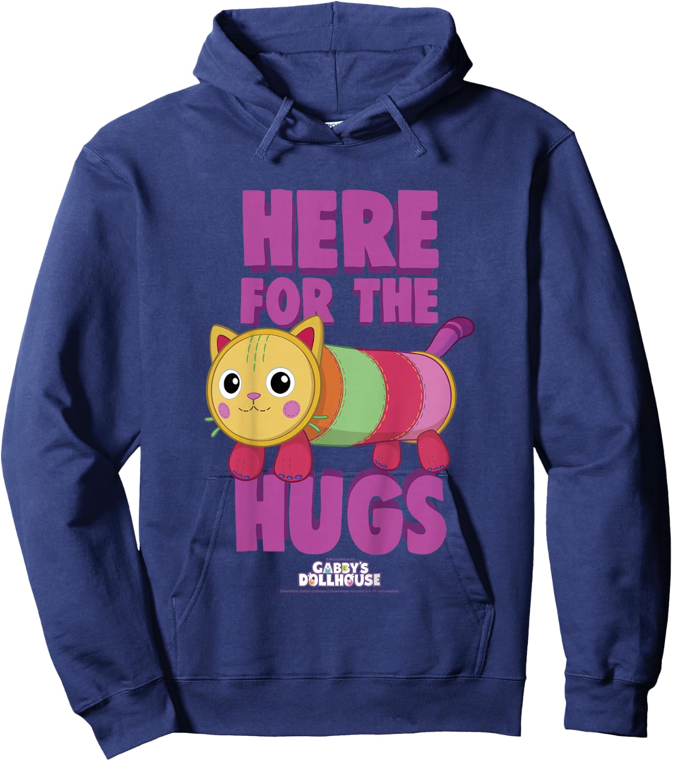 DreamWorks Gabby's Dollhouse Valentine's Day Pillow Cat Hoodie - Hoodie | Navy