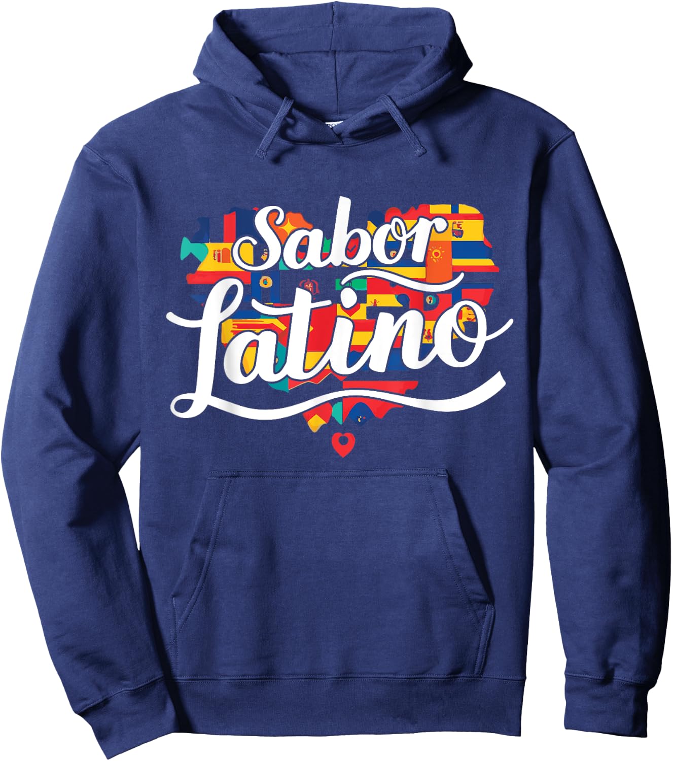 Sabor Latino Latin Flavor Hispanic Heritage Hoodie - Hoodie | Navy