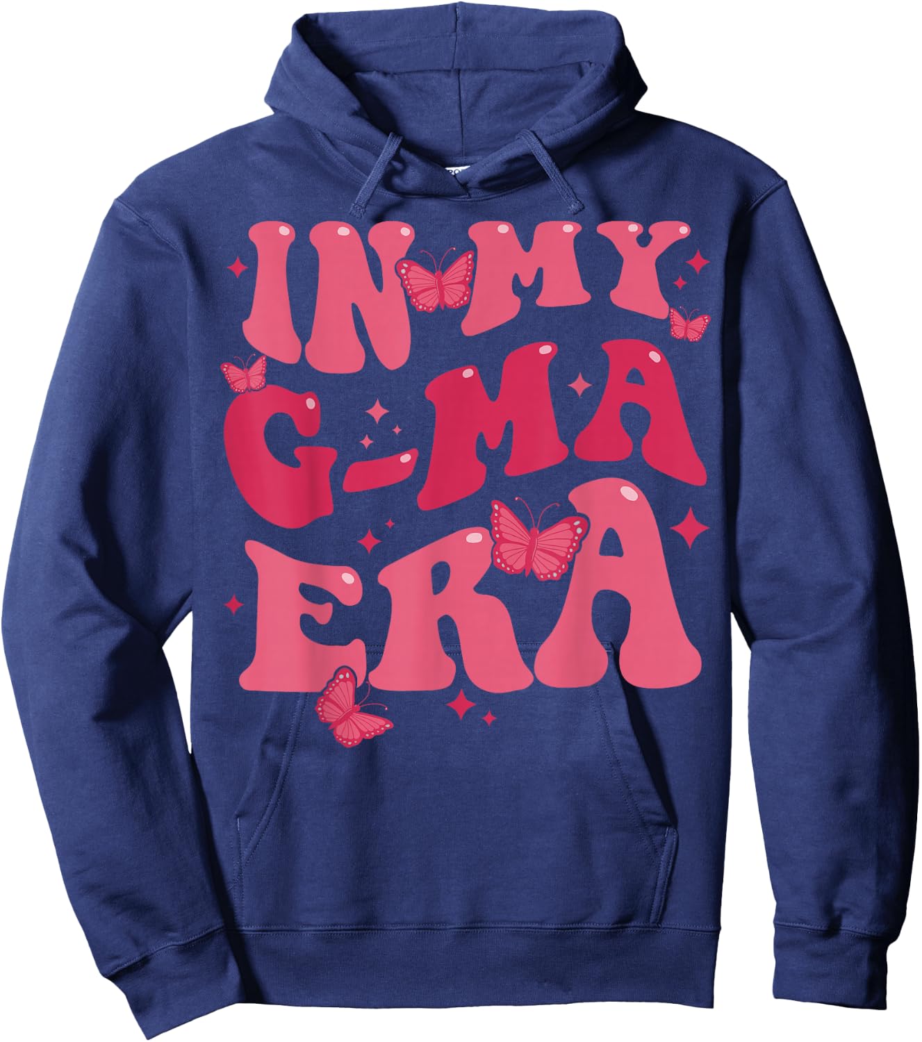 In My G-Ma Era Baby Announcement for Grandma Mother's Day Hoodie - Hoodie | Navy