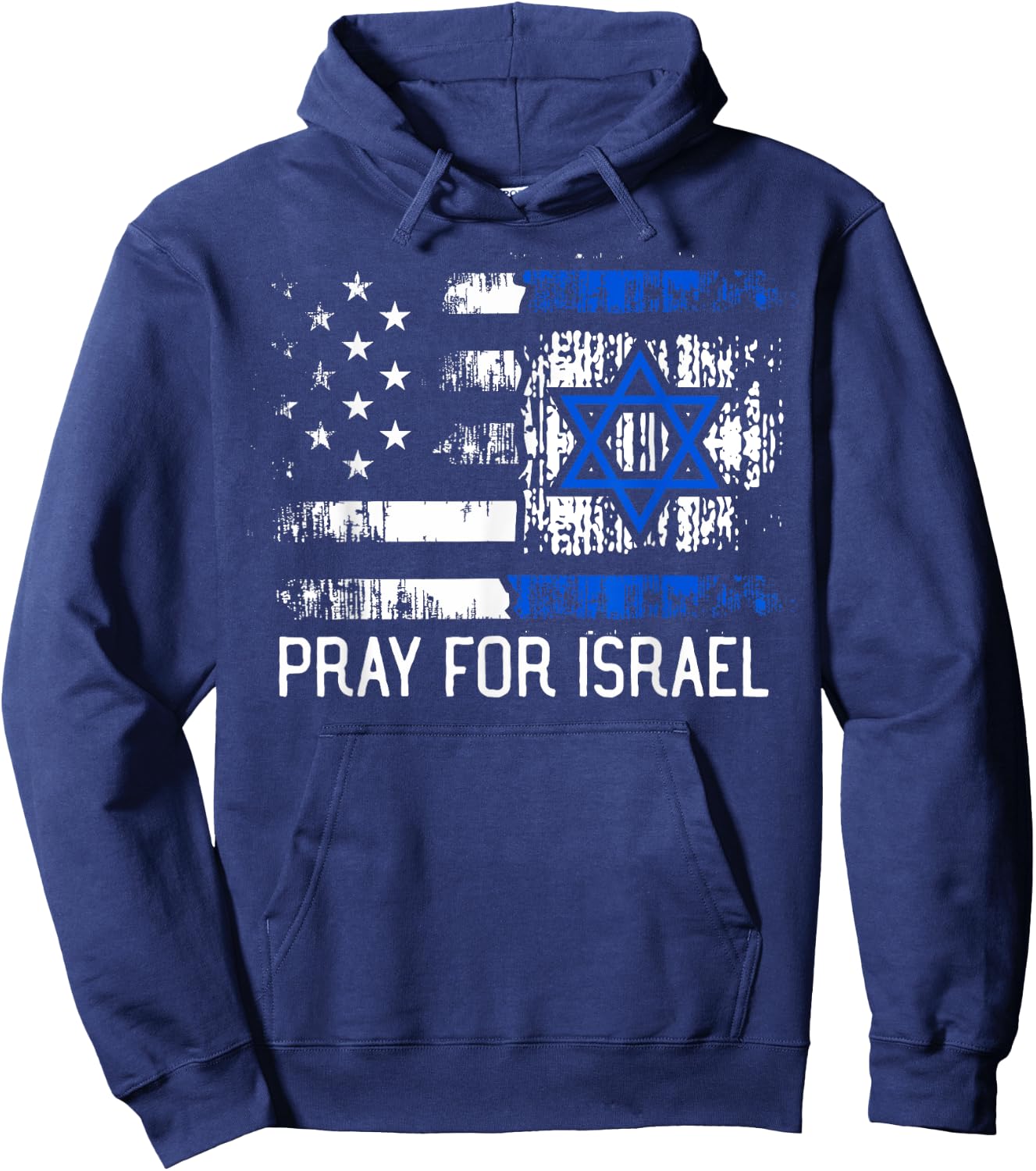 Pray For Israel Jewish Support Group Matching Hoodie - Hoodie | Navy
