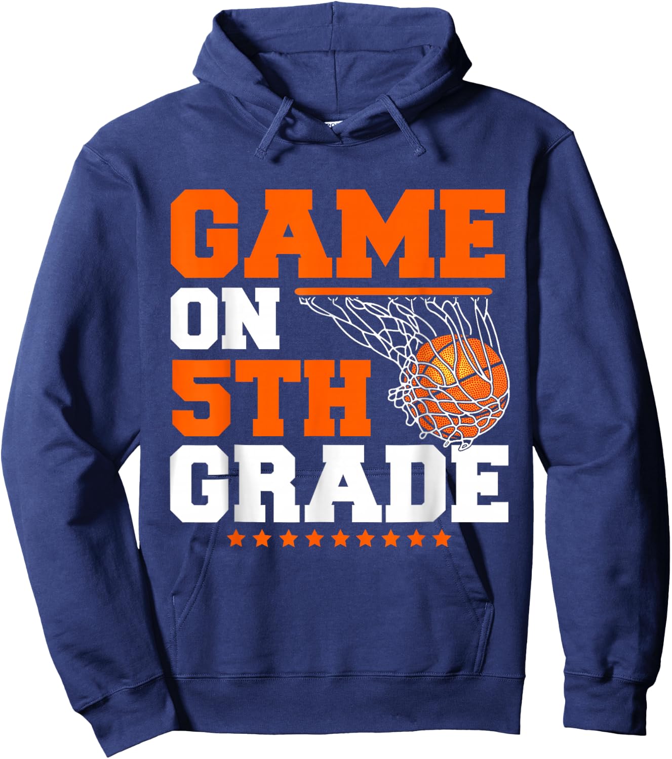 Funny Games On Fifth Grade Basketball First Day Of School Hoodie - Hoodie | Navy
