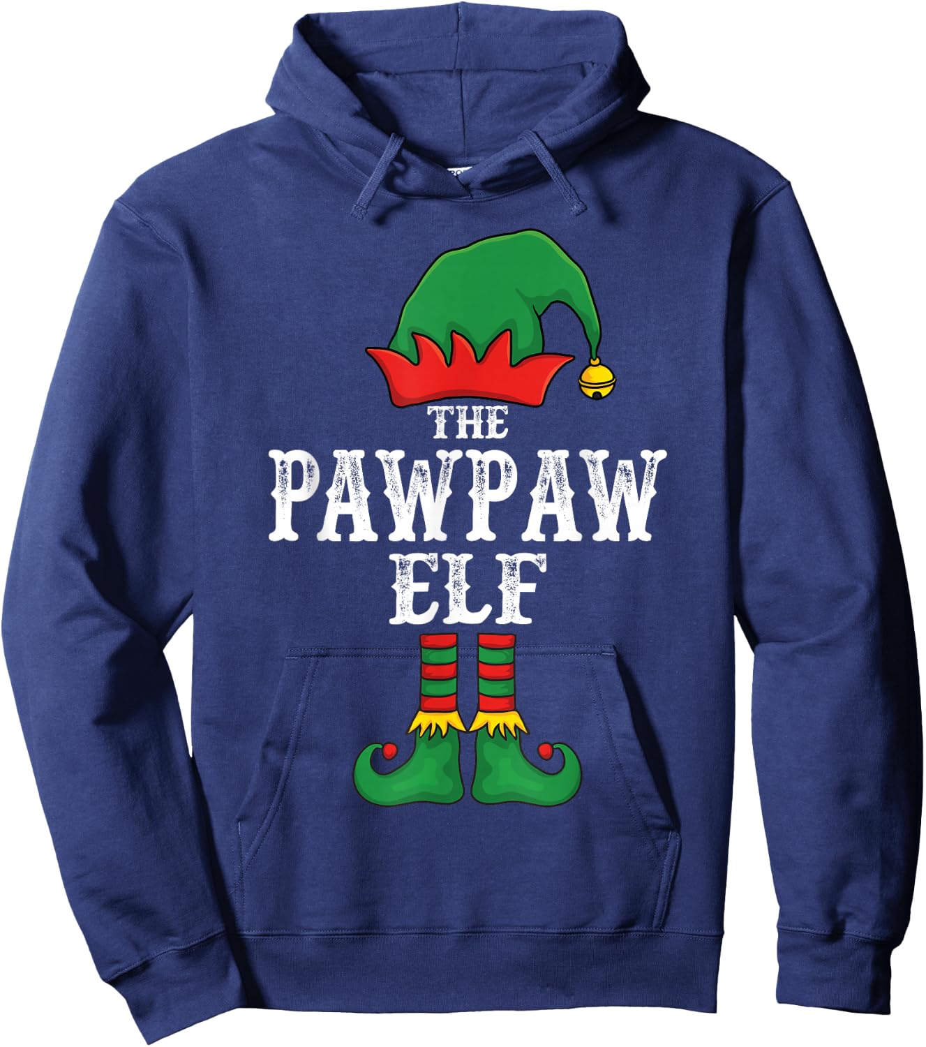 The Pawpaw Elf Christmas Pajama Idea Family Matching Funny Hoodie - Hoodie | Navy