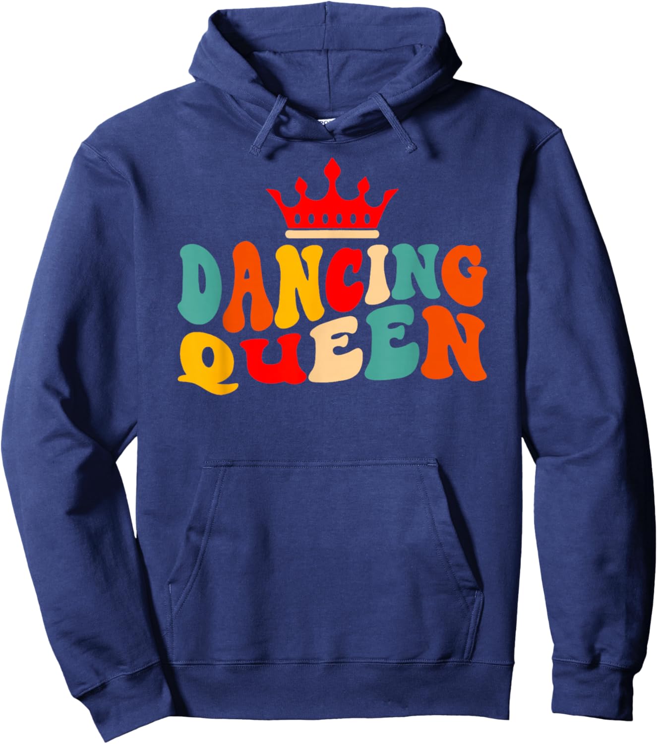 Dancing Queen Retro 70s Disco Themed 70's Lover Women Girls Hoodie - Hoodie | Navy