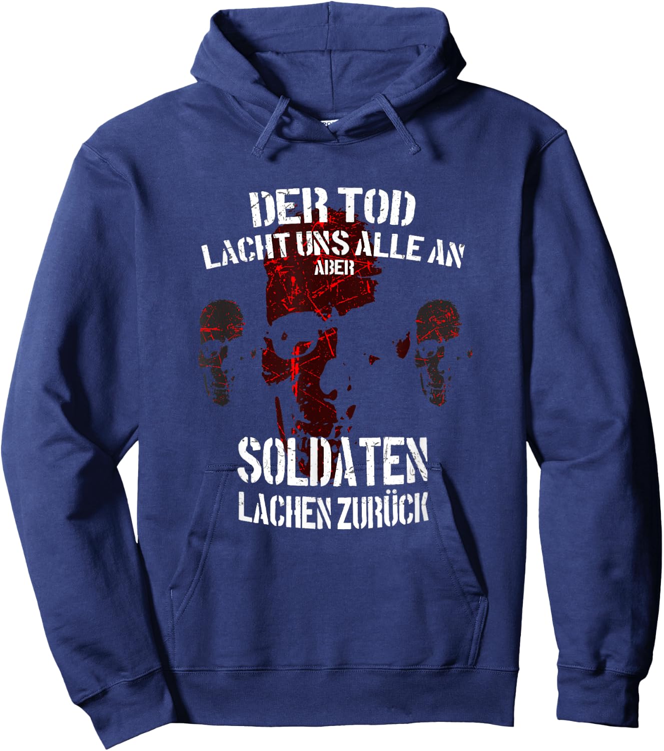 German Armed Forces Soldier Der Tod lacht uns alle an - German Armed Forces Hoodie - Hoodie | Navy