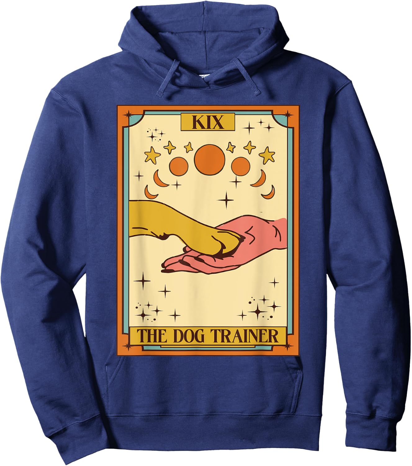 Dog Training Positive Reinforcement Dog Trainer Tarot Card Hoodie - Hoodie | Navy