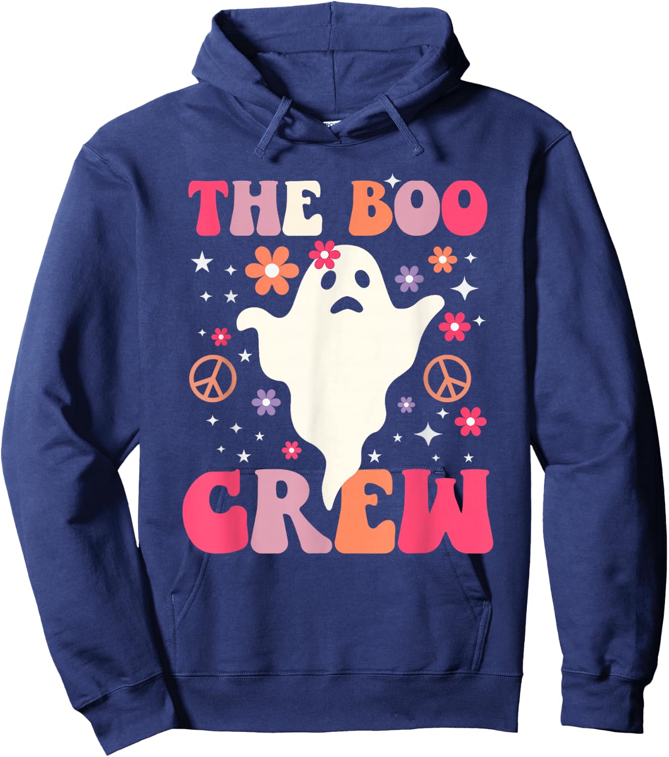 Halloween The Boo Crew - Cute Ghost - Spooky Family Matching Hoodie - Hoodie | Navy
