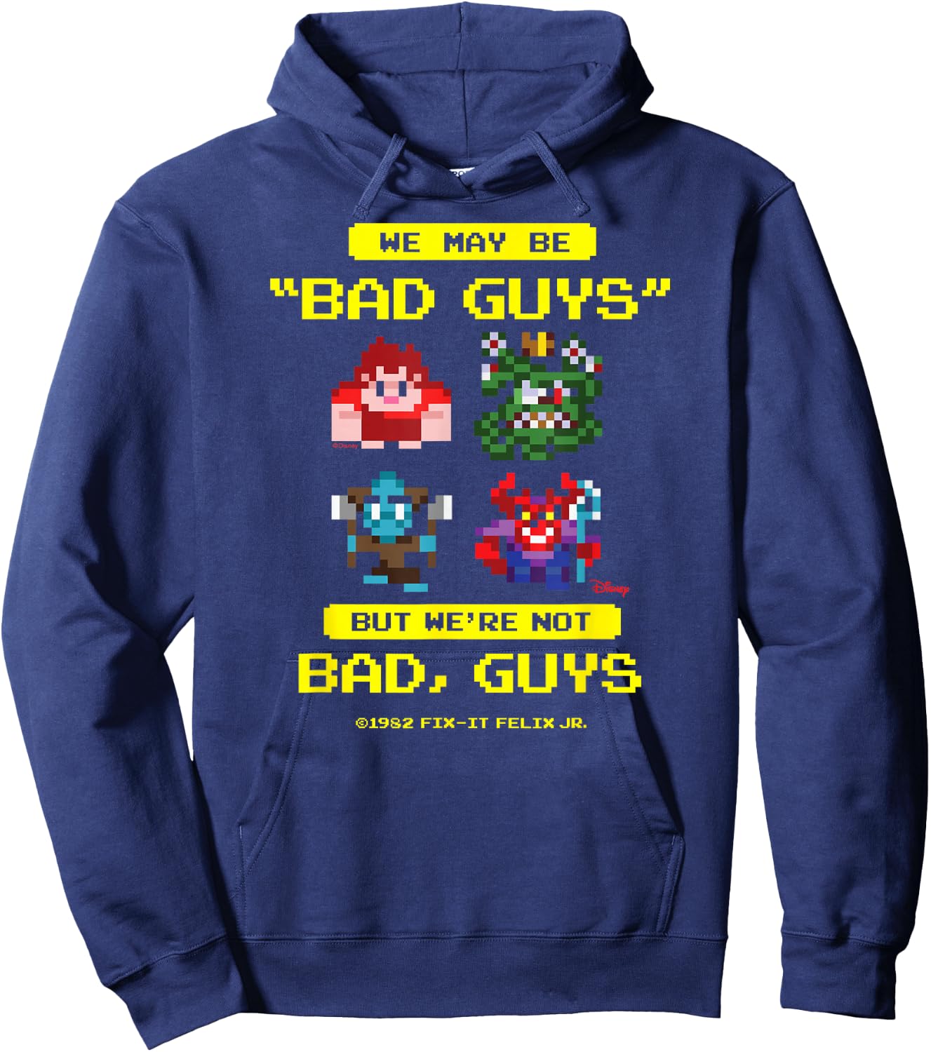 Wreck It Ralph - Bad Guys Not Bad Guys Hoodie - Hoodie | Navy