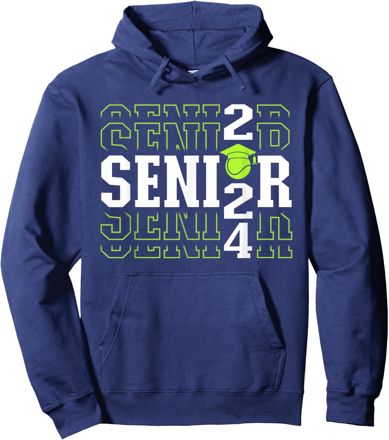 Class of 2024 Tennis Senior Hoodie - Hoodie | Navy