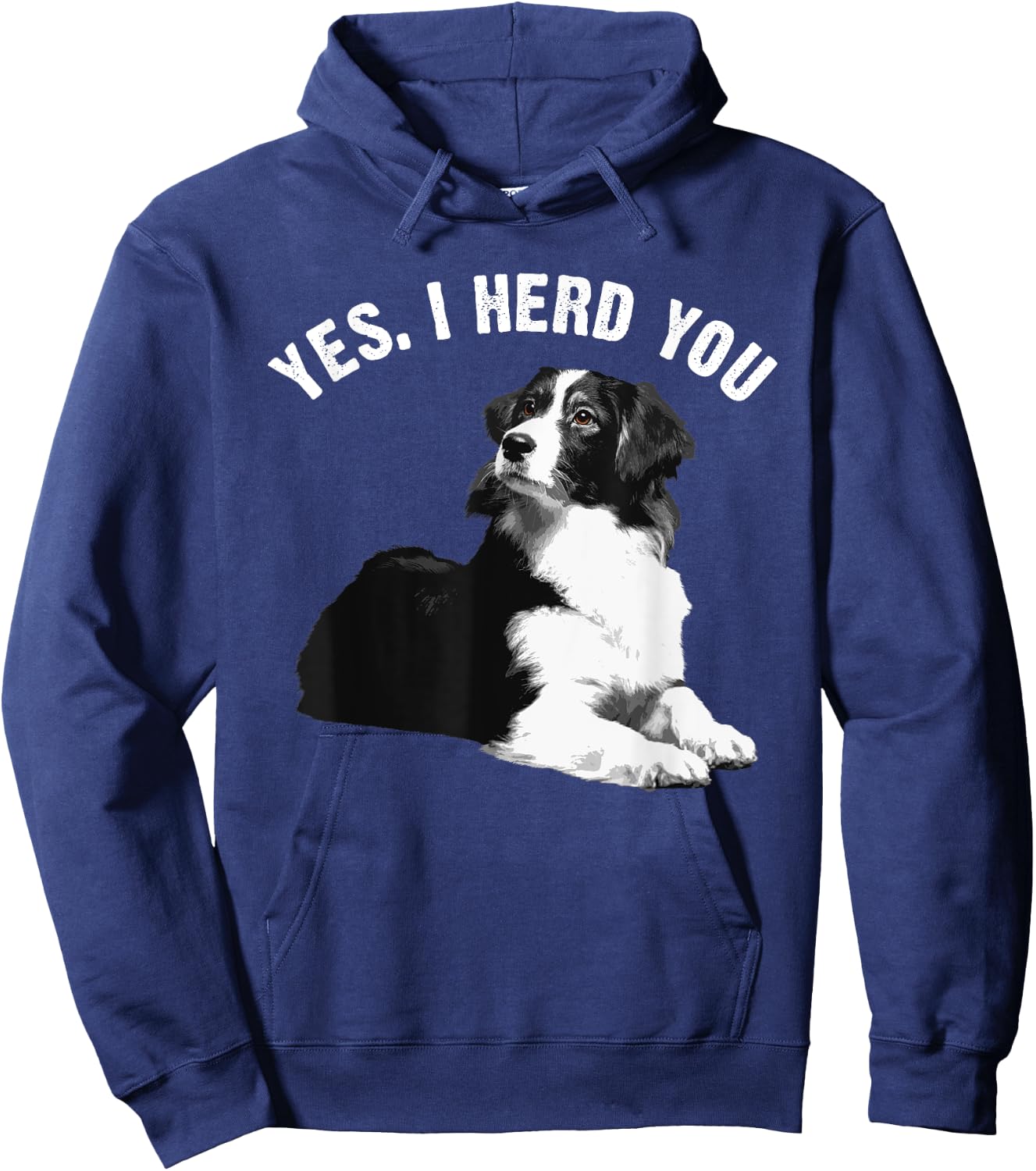 Funny Border Collie Art Men Women Puppy Border Collie Lovers Hoodie - Hoodie | Navy