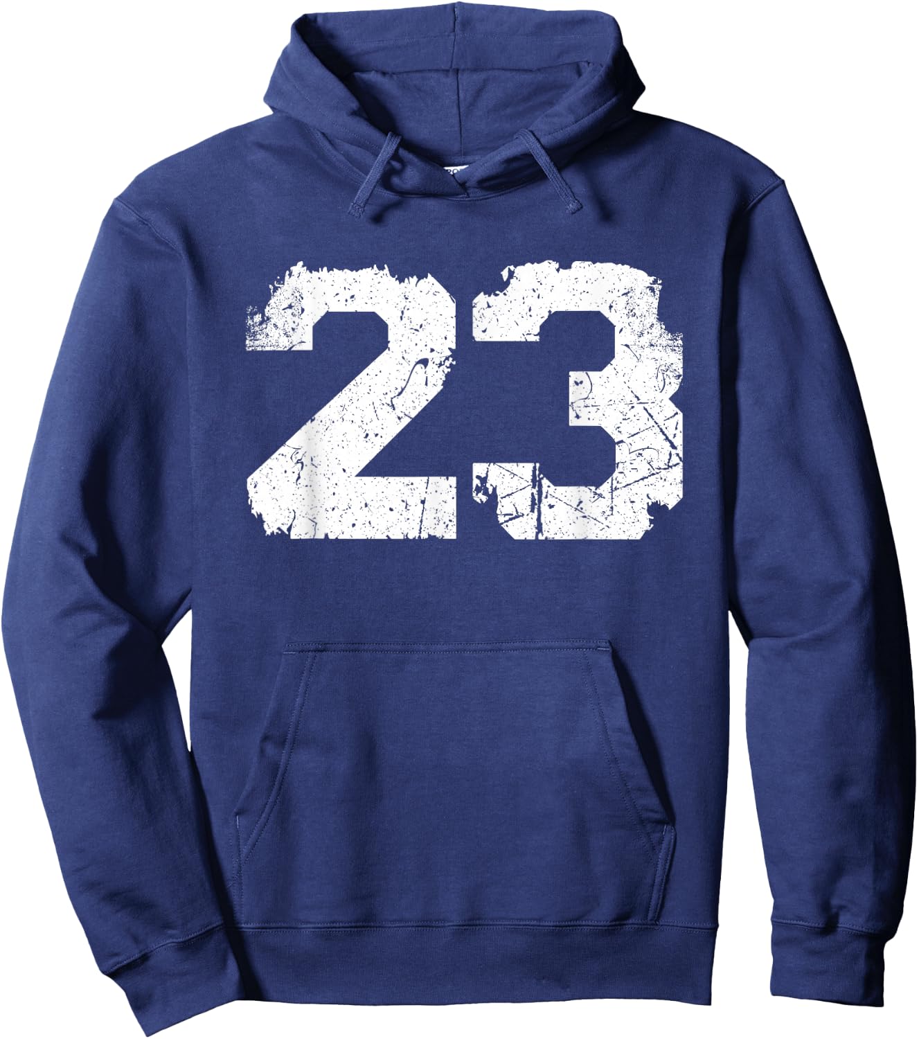 Vintage Sports Team Number #23 Hoodie - Hoodie | Navy