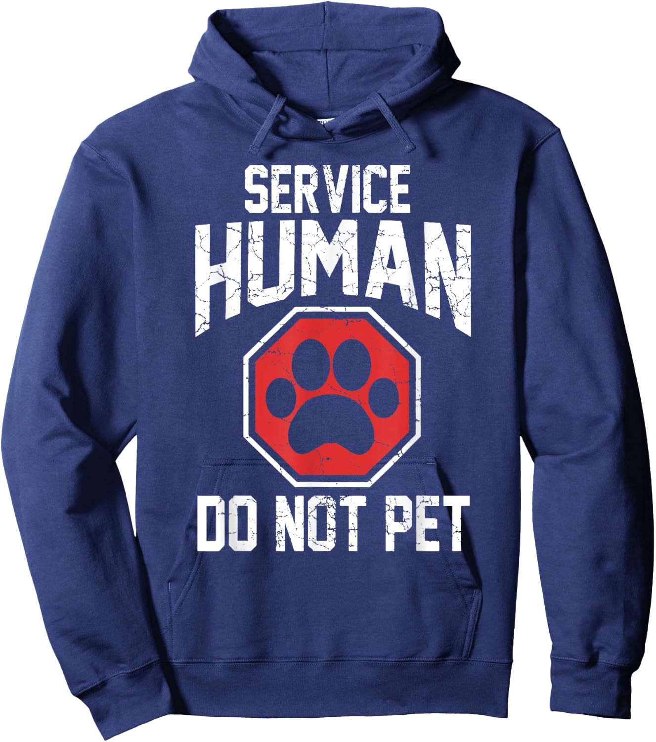 Dog service-human do not pet Hoodie - Hoodie | Navy