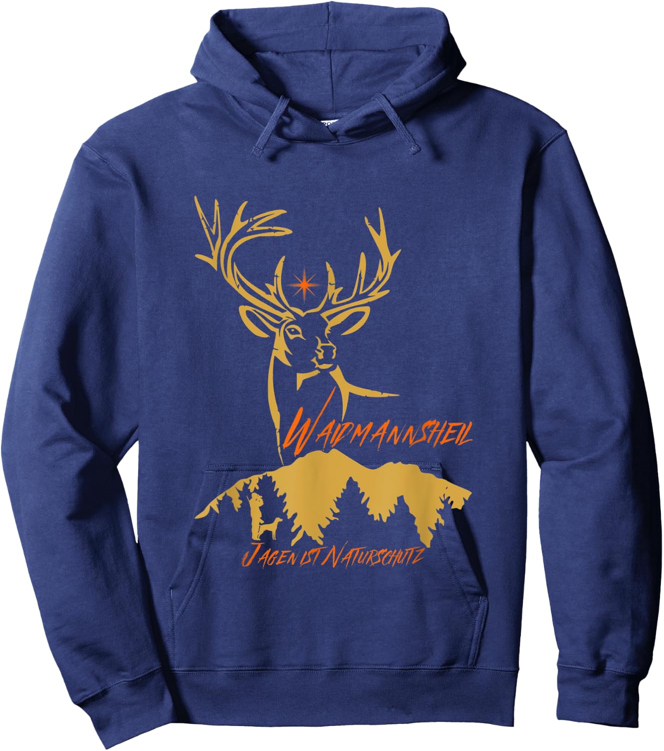 Jäger Waidmannsheil - Jagen ist Naturschutz Hoodie - Hoodie | Navy