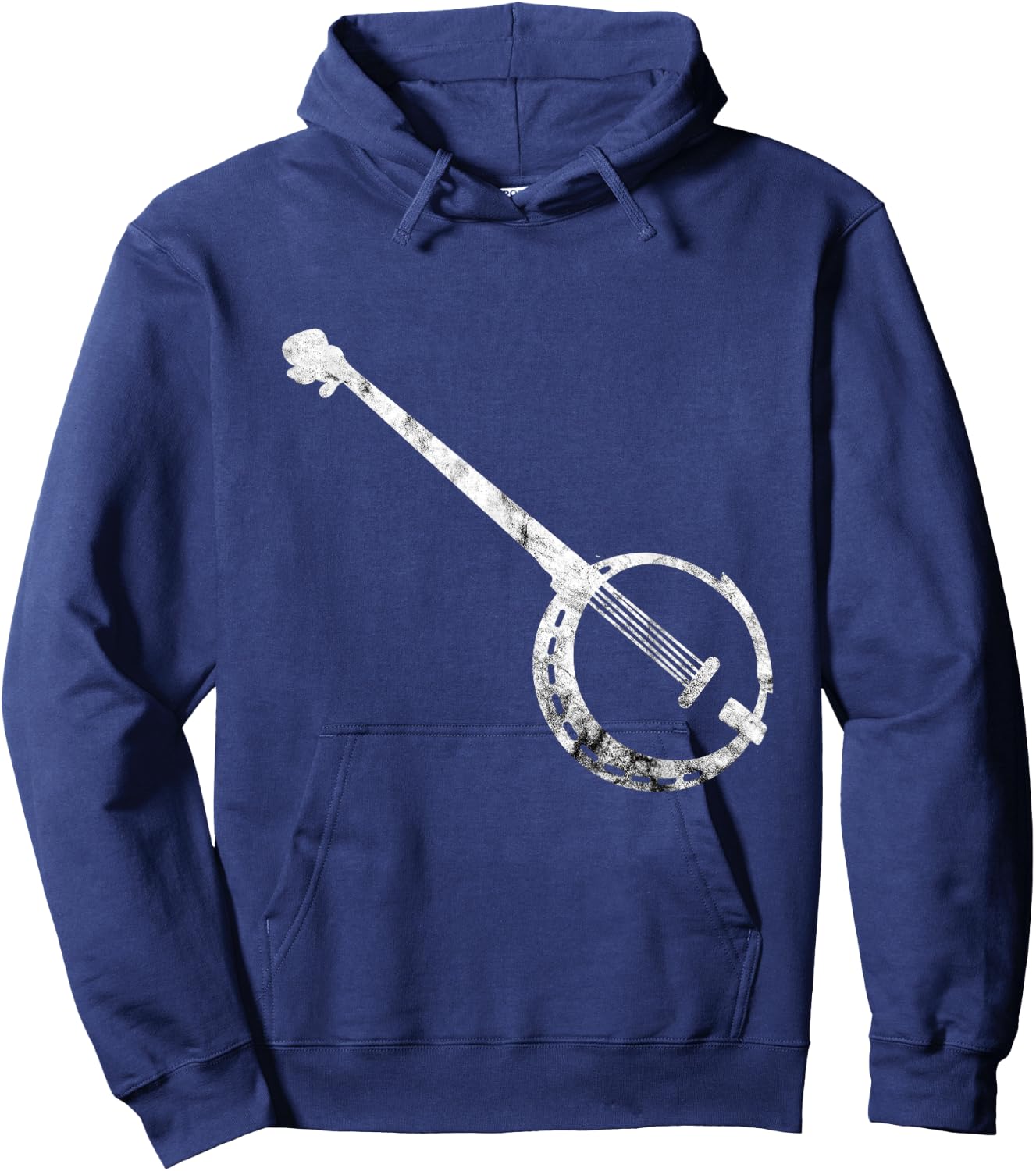 Banjo Instrument Bluegrass Country Musical Instrument Player Hoodie - Hoodie | Navy