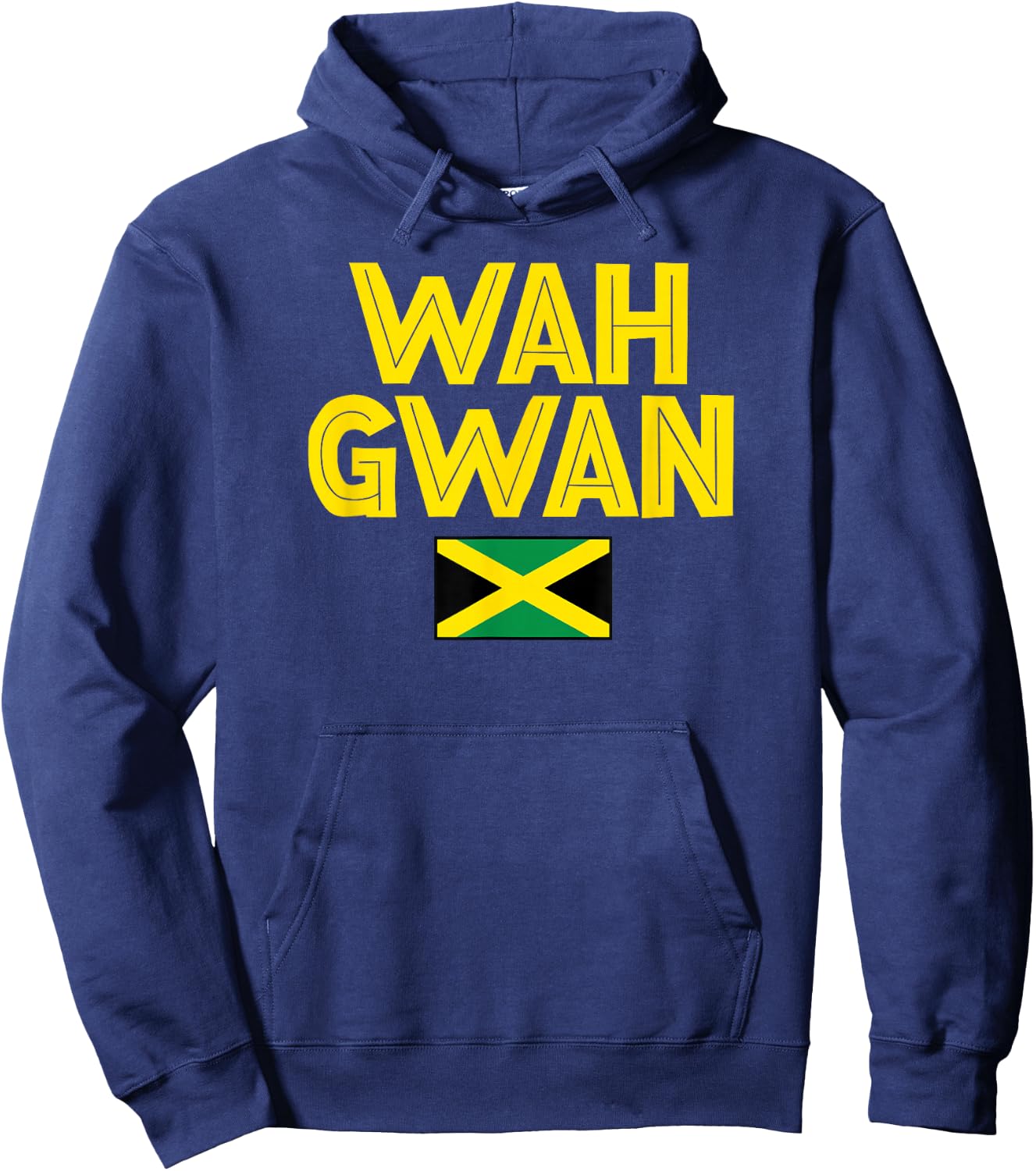 Wah Gwan Jamaica Slang Patois Jamaican Vacation Souvenir Hoodie - Hoodie | Navy
