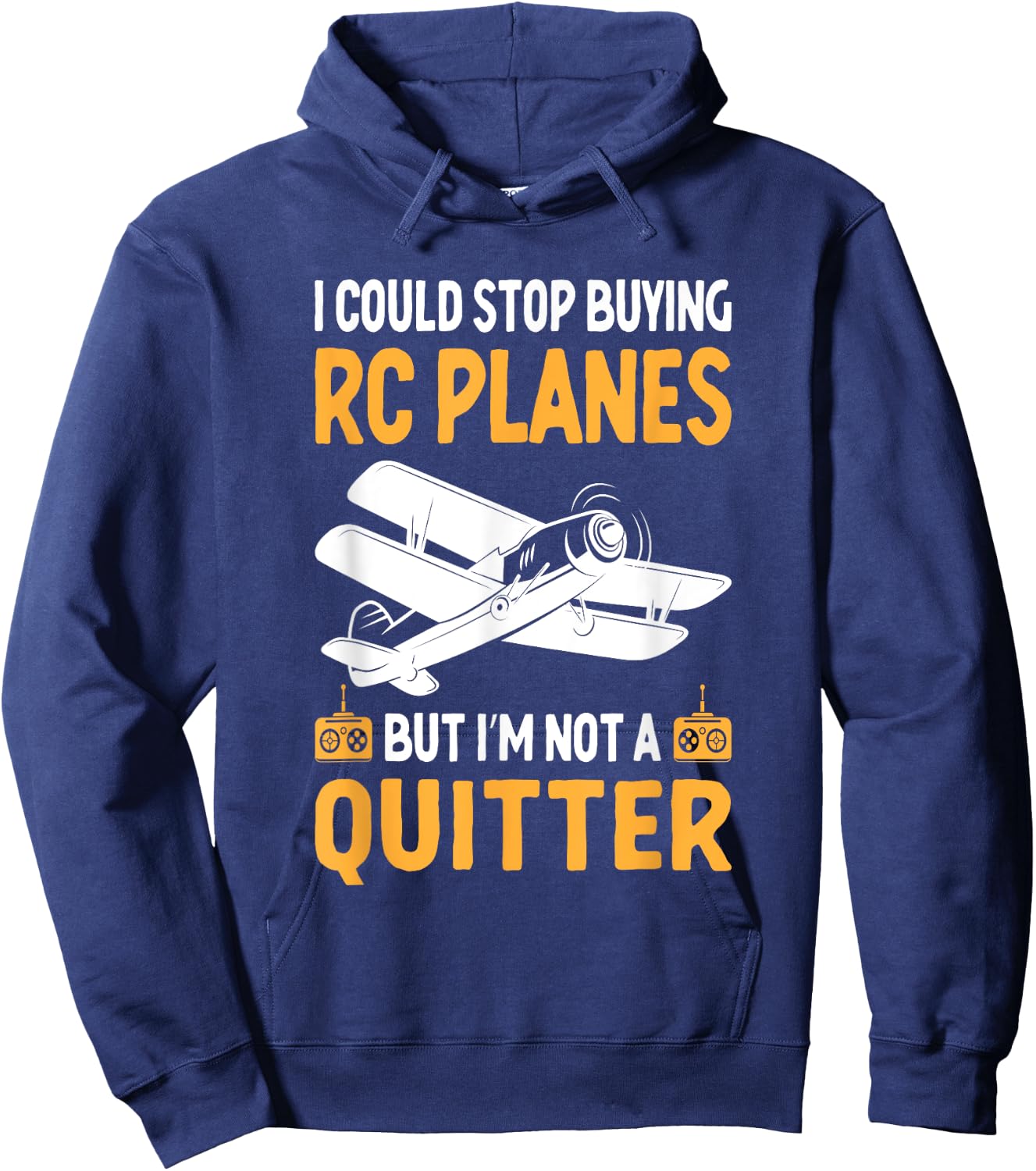 RC Airplanes - RC Plane Operator Radio Controlled Aircraft Hoodie - Hoodie | Navy