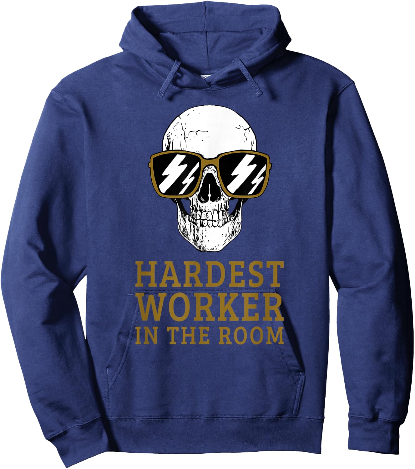 Hardest Worker In The Room Motivational Exercise Workout Hoodie - Hoodie | Navy