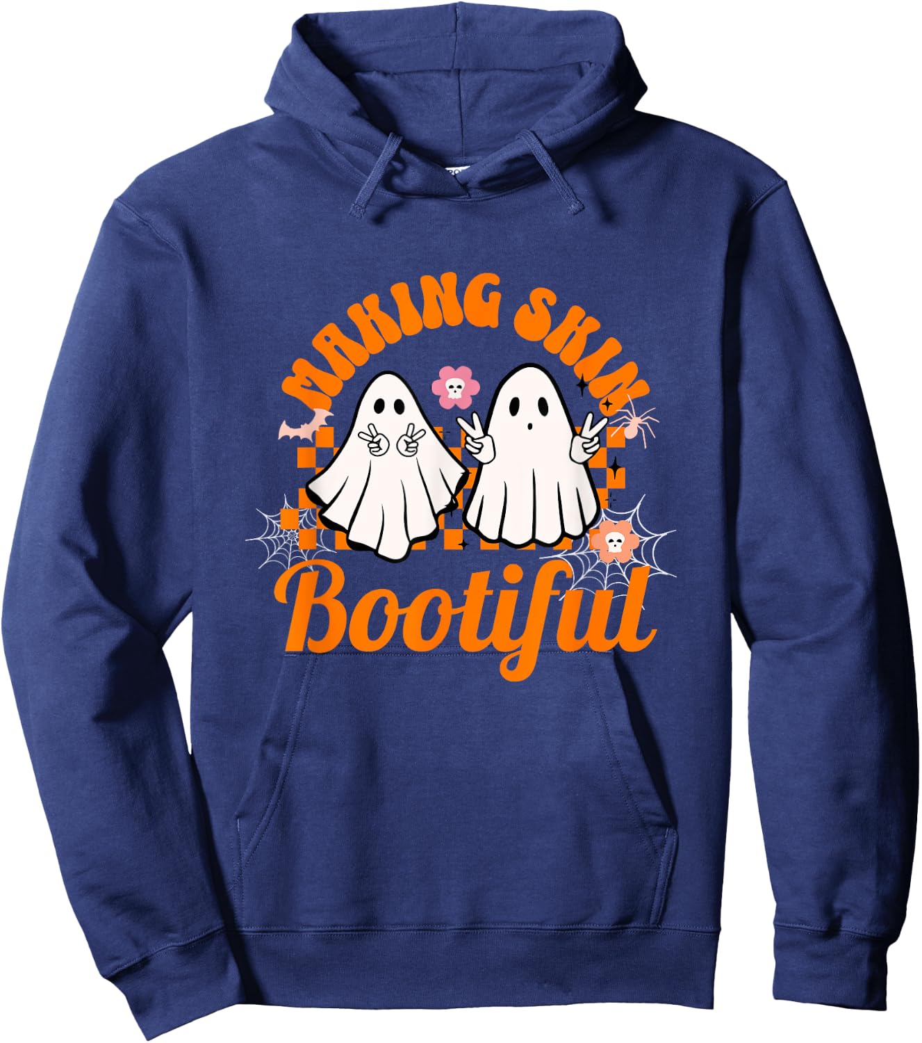 Making Skin Bootiful Halloween for Estheticians skincare Hoodie - Hoodie | Navy