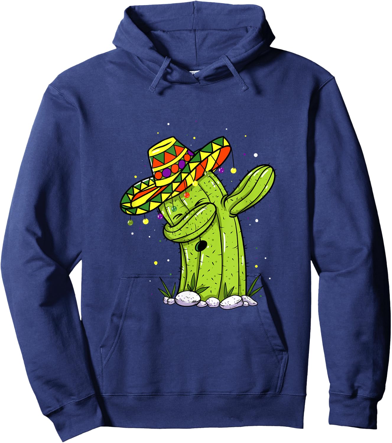 Dabbing Cactus Cinco de Mayo Mexican Party Kids Toddler Boys Hoodie - Hoodie | Navy