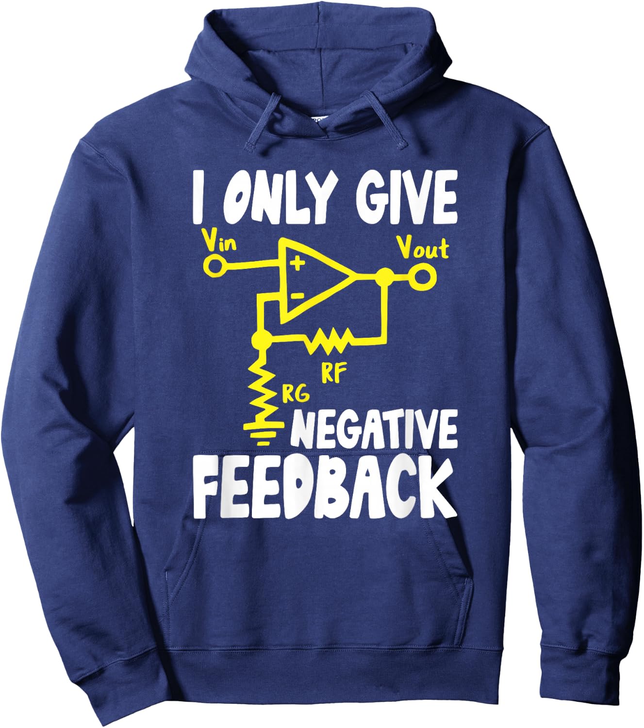 I Only give negative Feedback Computer Engineering Students Hoodie - Hoodie | Navy