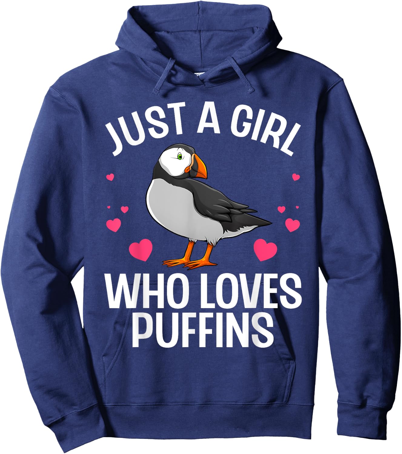 Best Puffin Girls Rare Bird Lover Birdwatching Hoodie - Hoodie | Navy