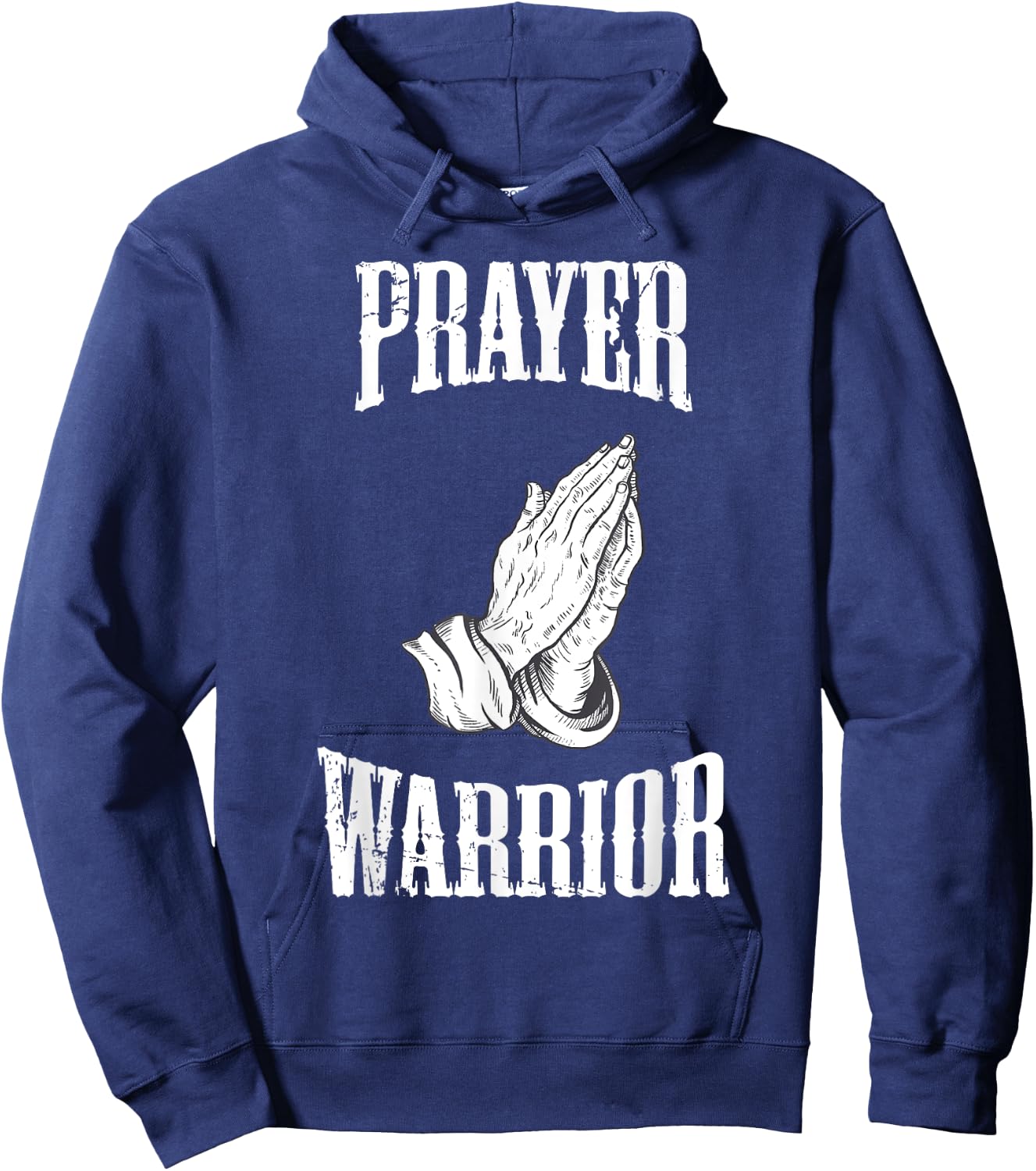 Prayer Warrior Christian Religious Bible Motivational Hoodie - Hoodie | Navy