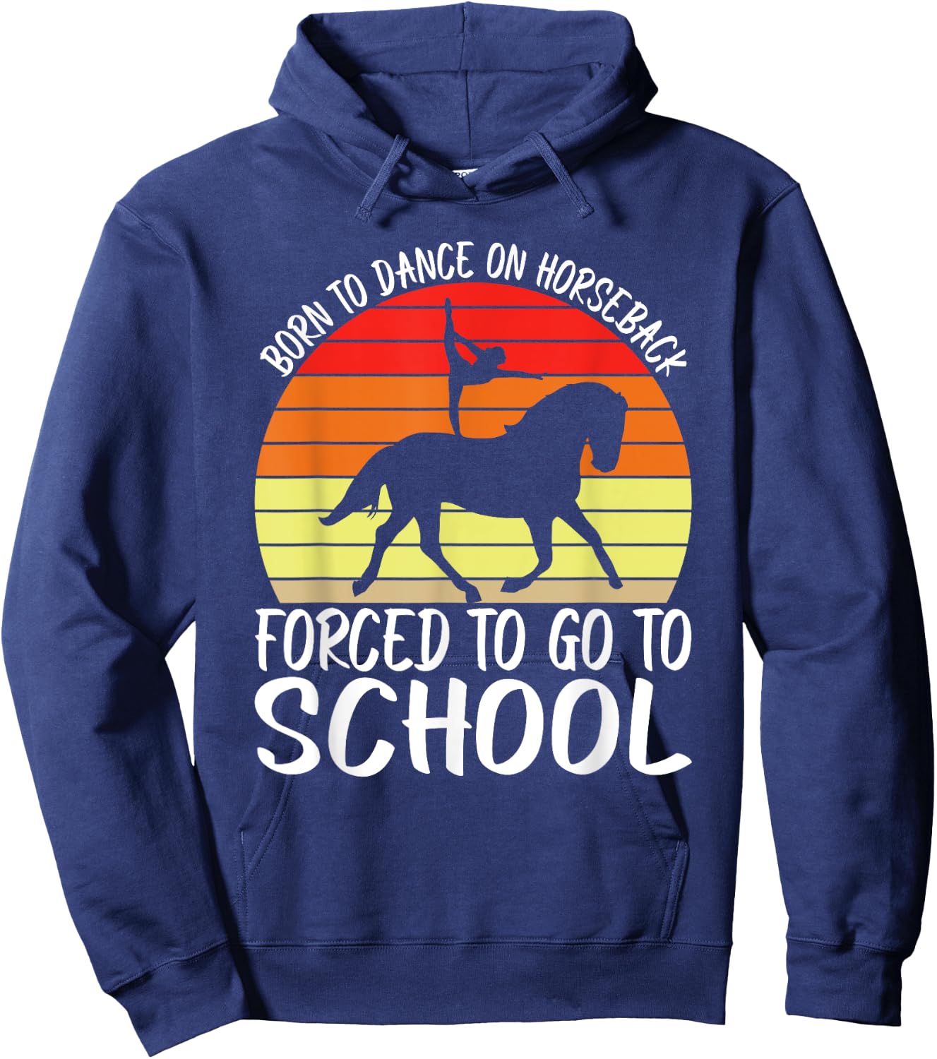 Horse Riding Dance On Horseback Horse Vaulting Hoodie - Hoodie | Navy