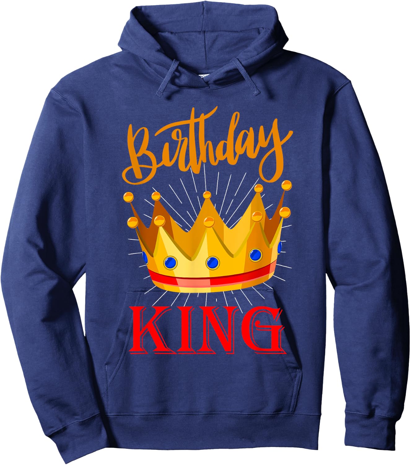Birthday King Hoodie - Hoodie | Navy