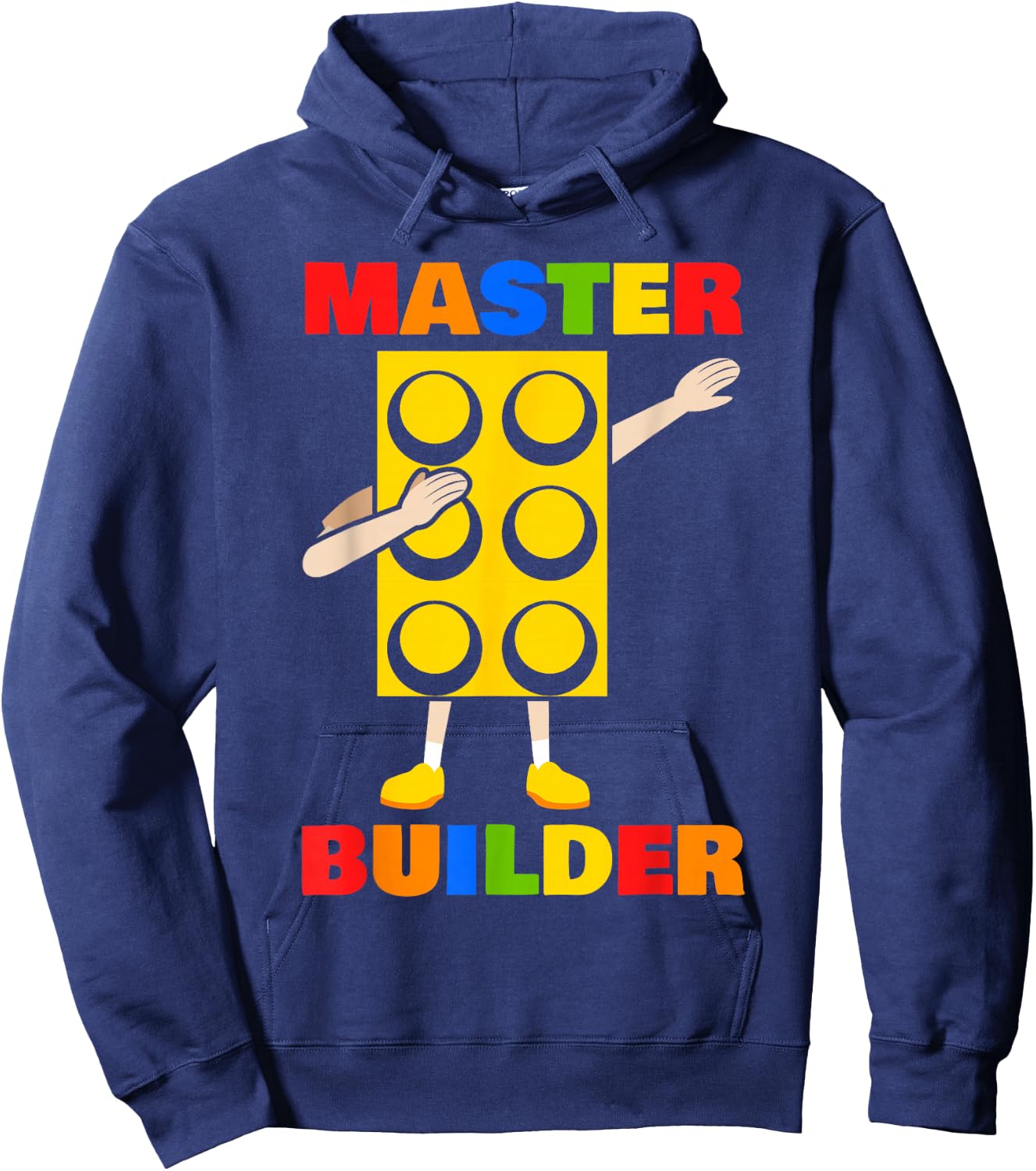 Master Builder Bricks Blocks Play Toys Hoodie - Hoodie | Navy